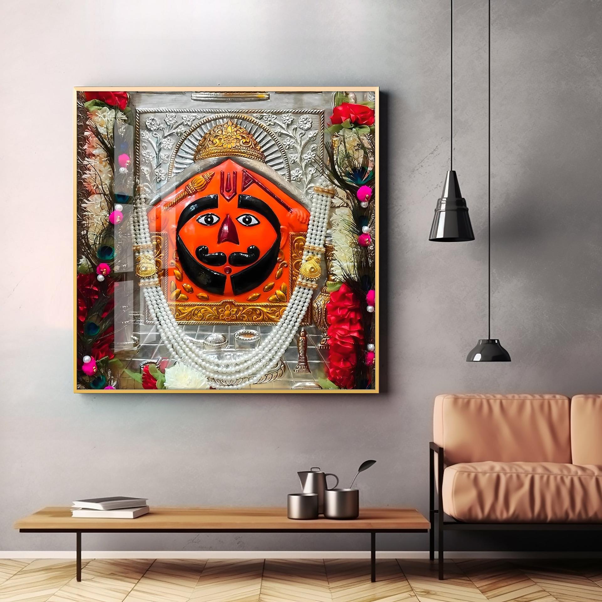 Salasar Balaji Maharaj Premium Acrylic Square Wall Art - Image 3
