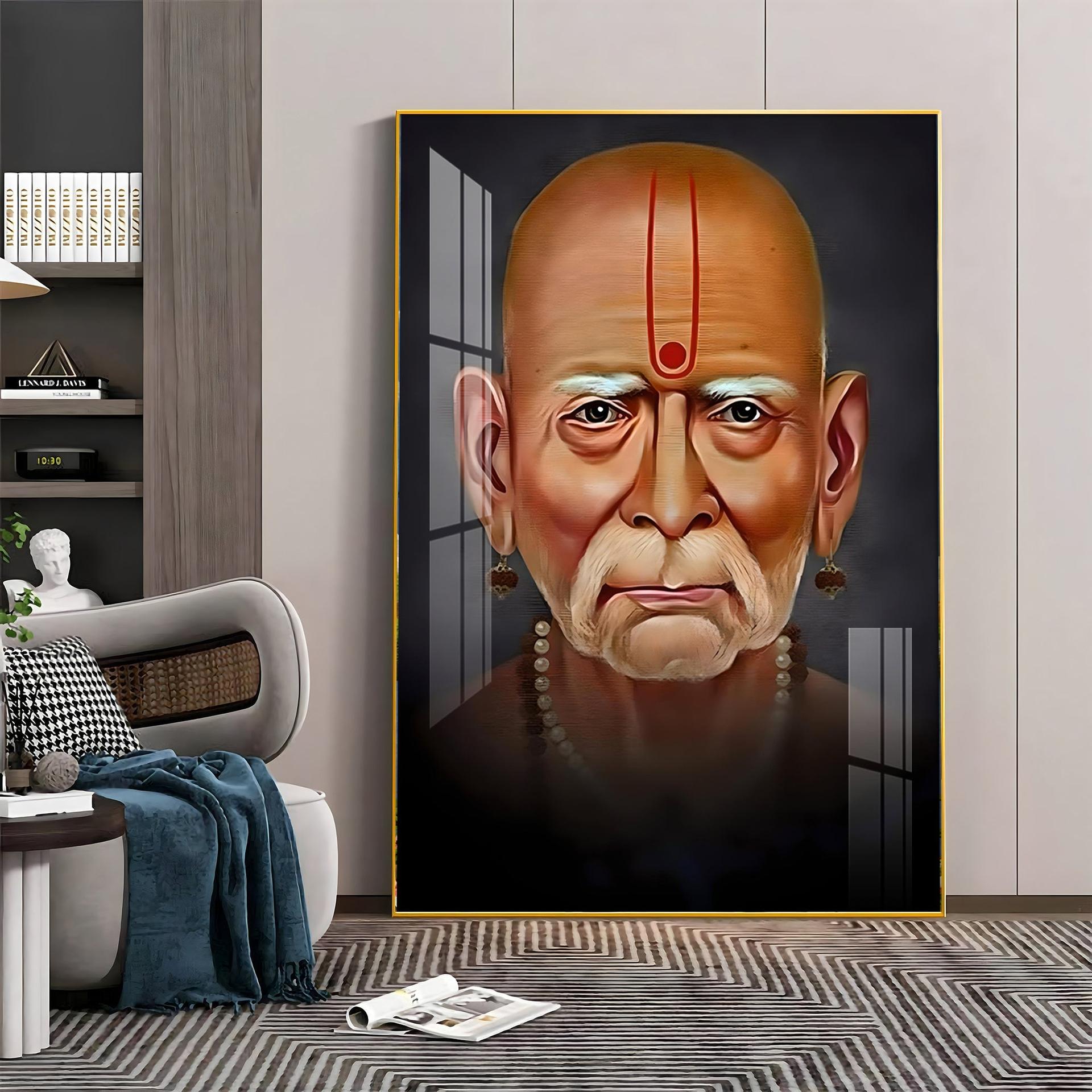 Crimson Visage Premium Vertical Acrylic Wall Art - Image 16