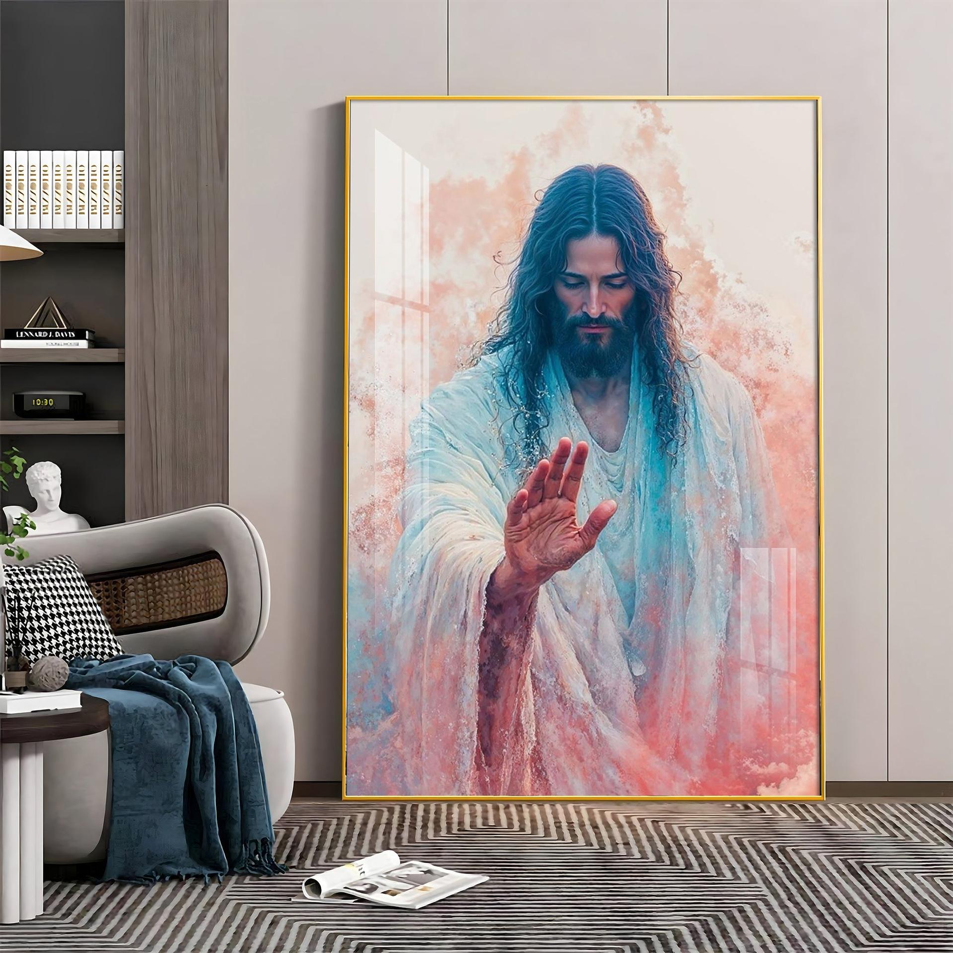 Jesus Christ Blessing Hand Premium Acrylic Wall Art - Image 5