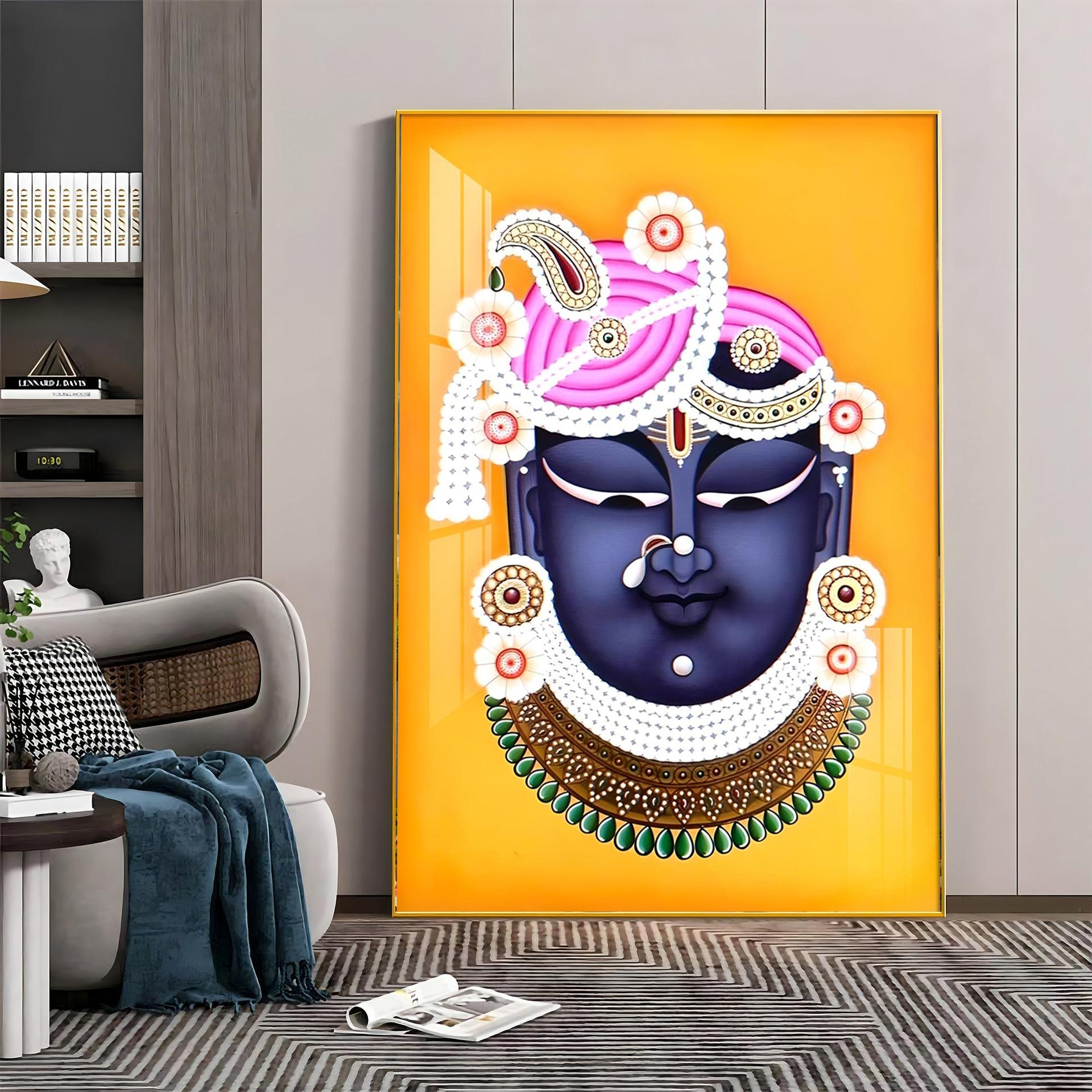Lord Shreenathji Premium Vertical Acrylic Wall Art - Image 11