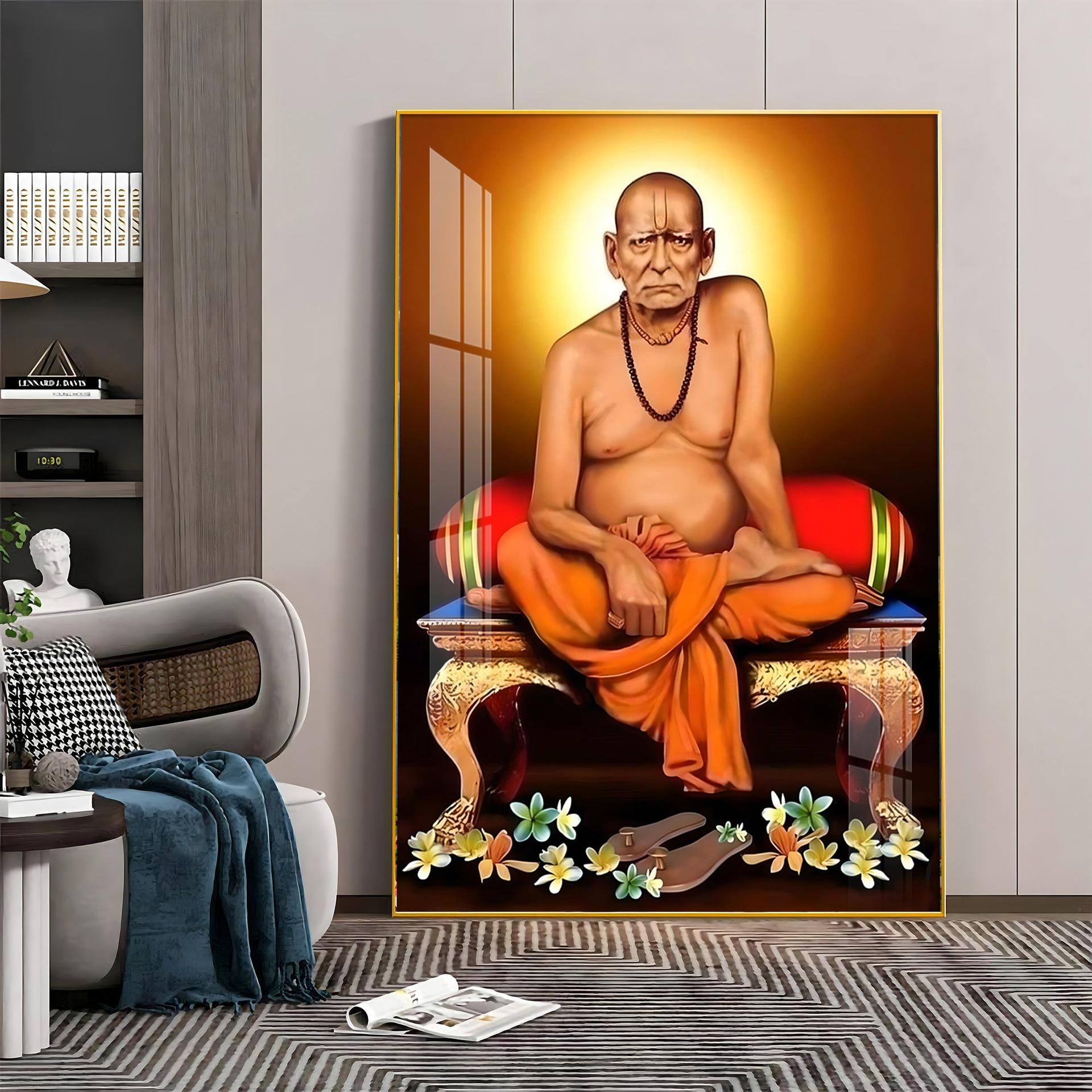 Portrait Of Shri Swami Samartha Premium Vertical Acrylic Wall Art - Image 9