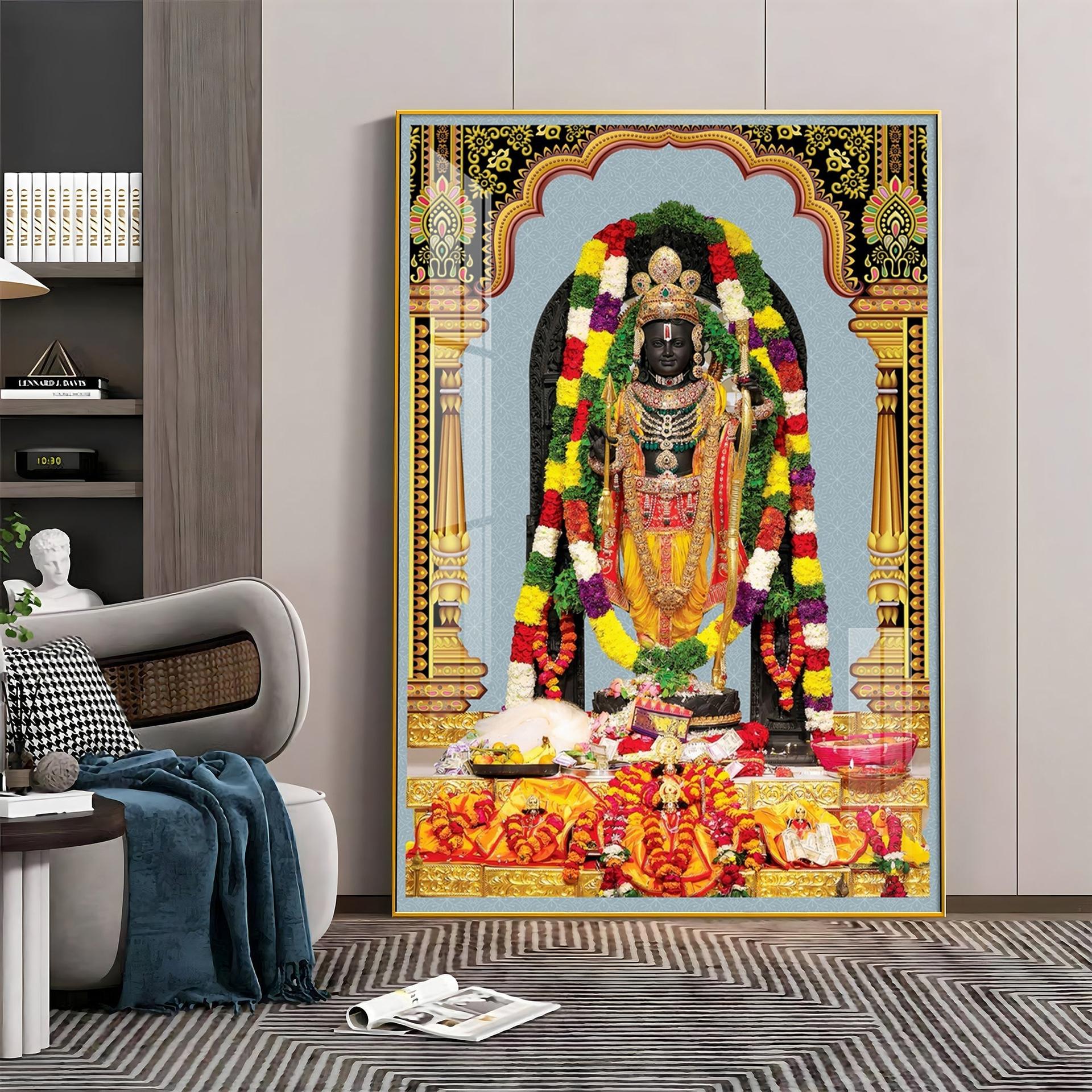Divine Blossom Rama Premium Acrylic Vertical Wall Art - Image 9