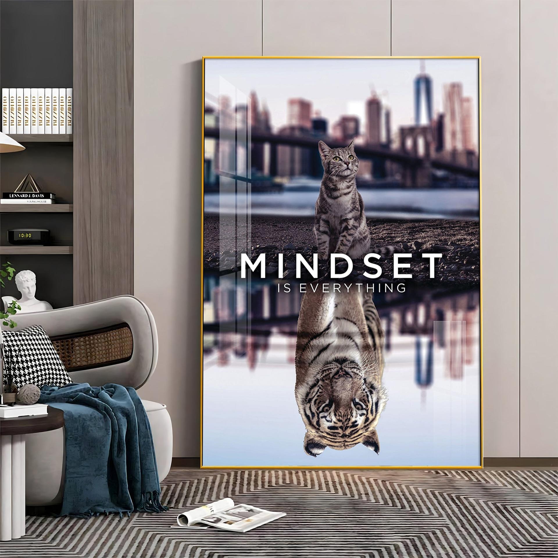 Mindset Is Everything Premium Acrylic Vertical Wall Art - Image 2