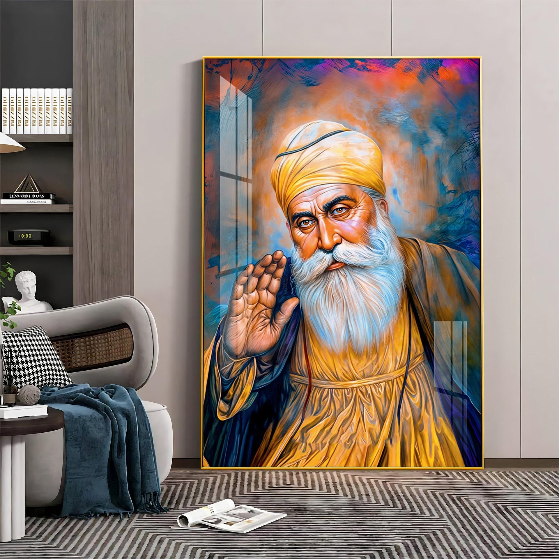 Divine Guru Ji Premium Vertical Acrylic Wall Art - Image 9