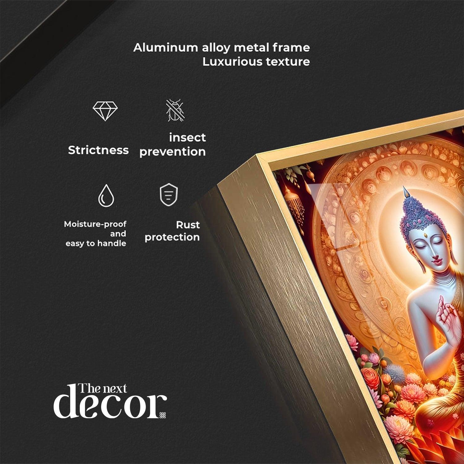Peaceful Buddha Premium Acrylic Vertical Wall Art - Image 10