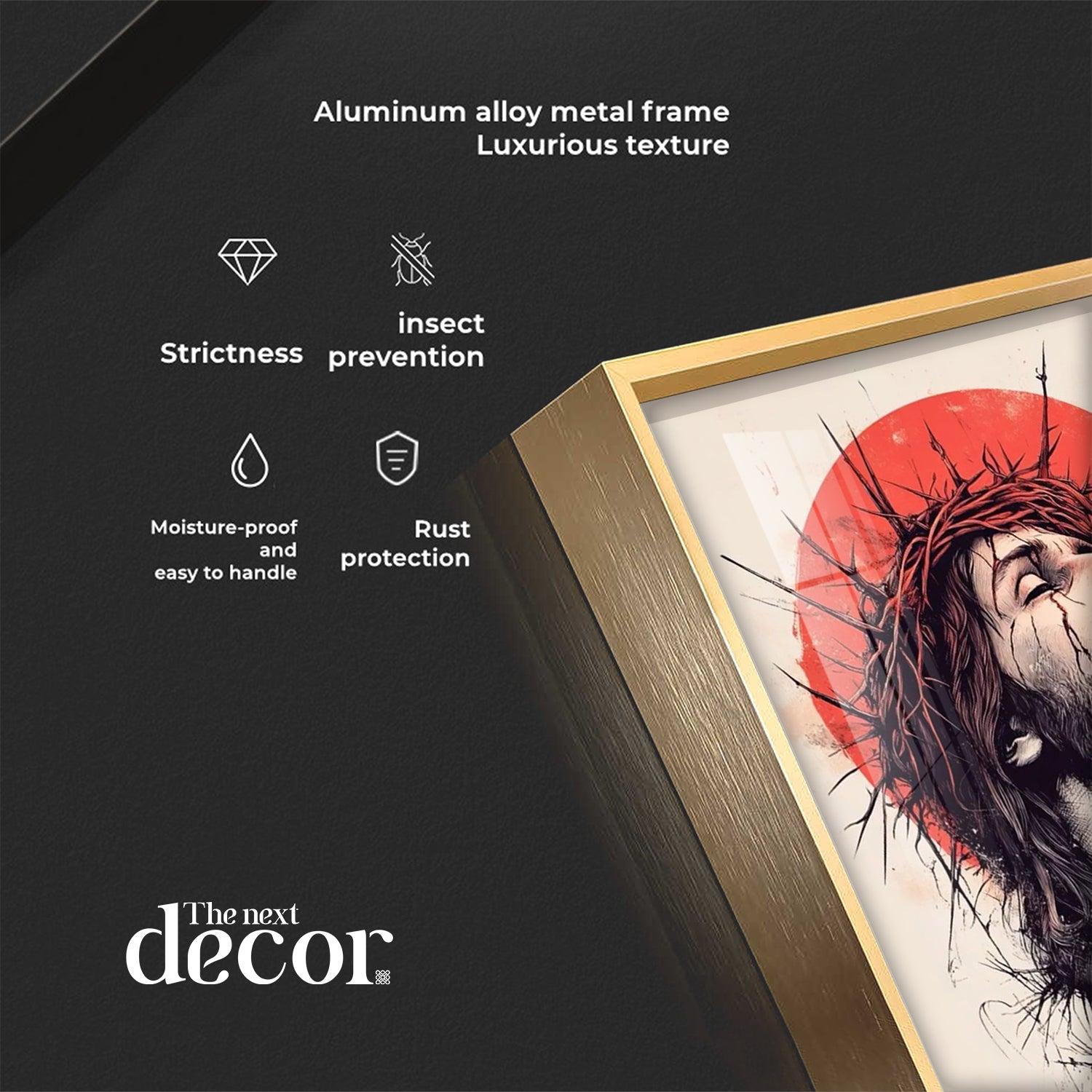 Jesus Christ Spiritual Reflection Premium Acrylic Wall Art - Image 4