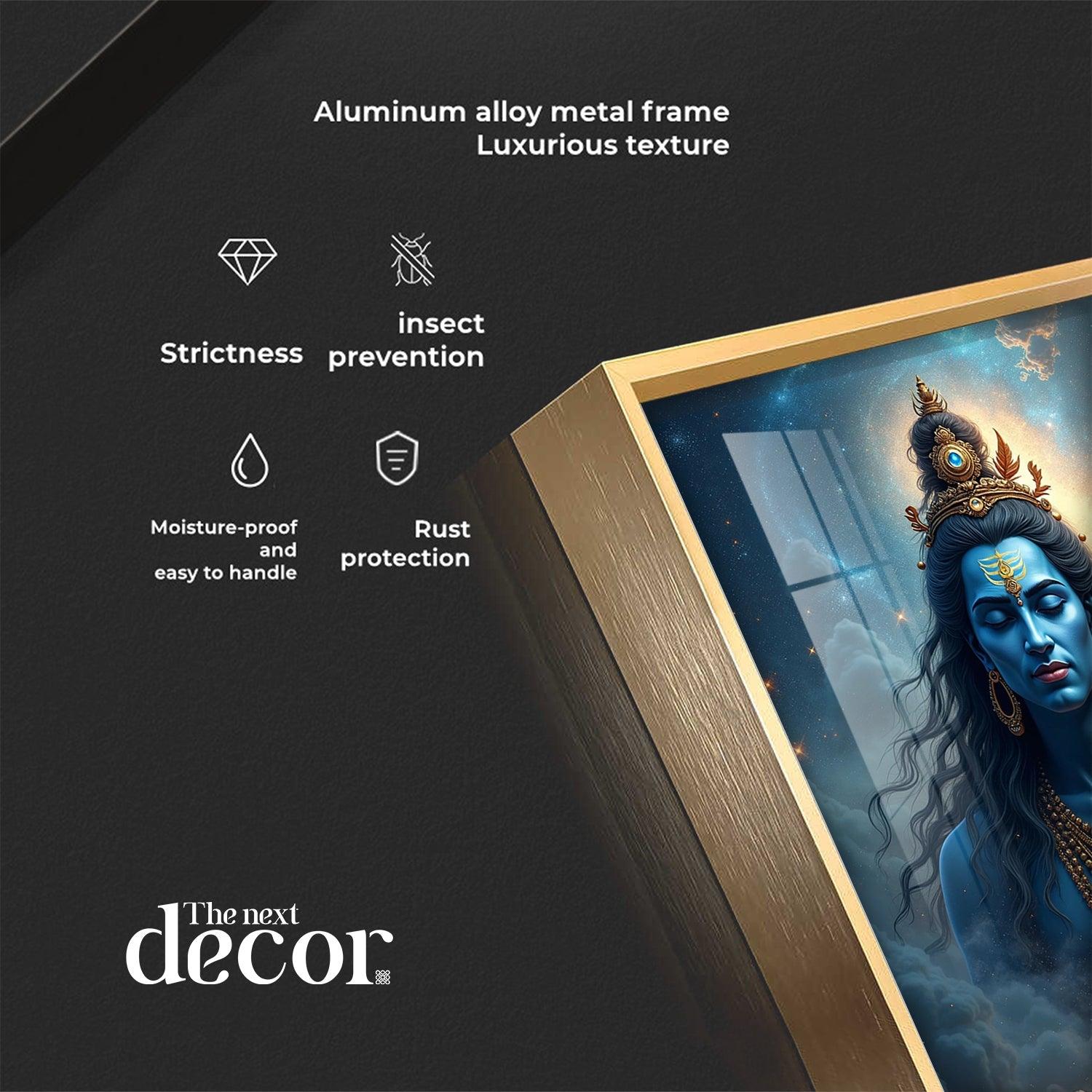 Celestial Shiva Sakti Premium Acrylic Wall Art - Image 4