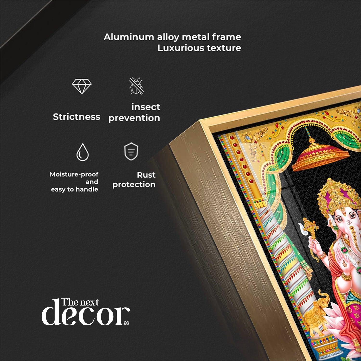 Divine Ganesh Serenity Premium Acrylic Vertical Wall Art - Image 11
