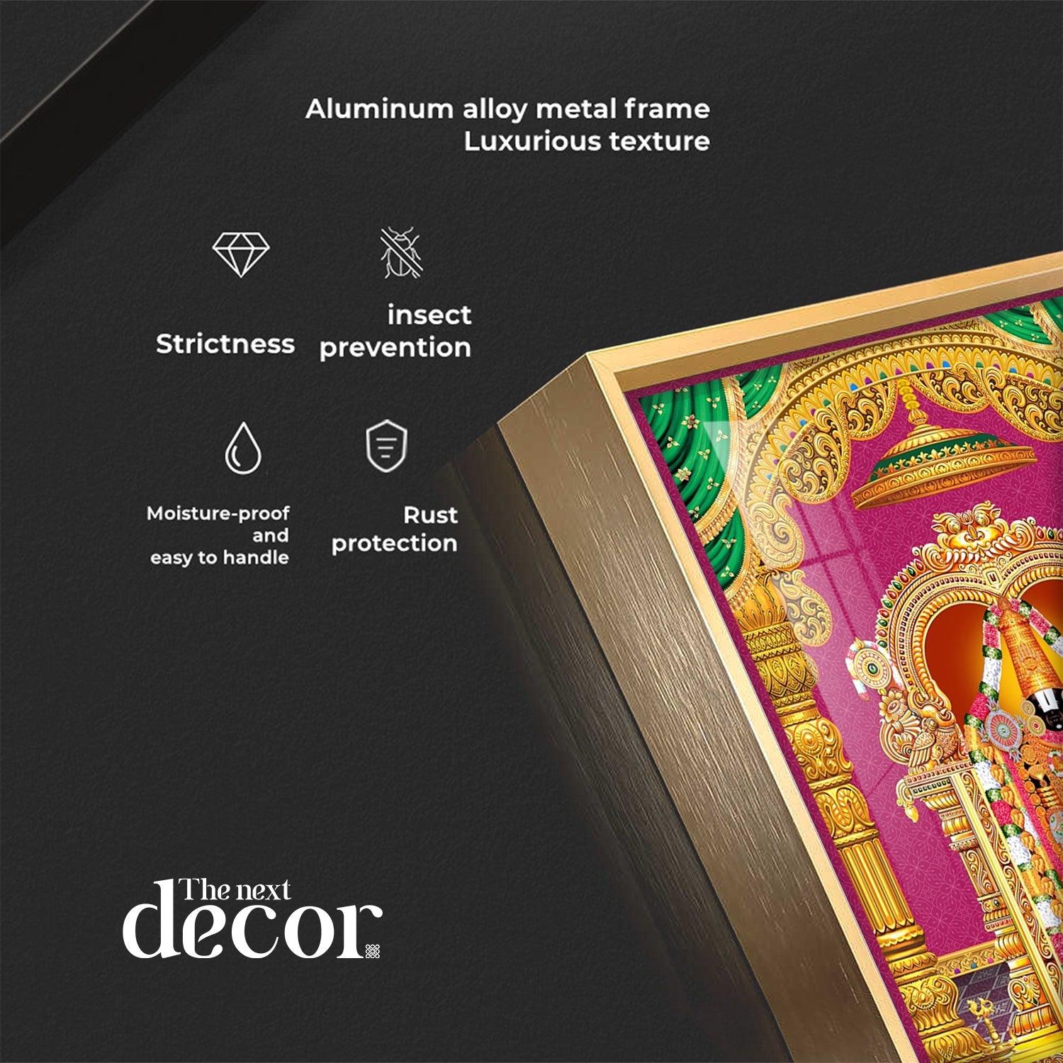 Sri Venkateswara Swamy Blessing Premium Acrylic Vertical Wall Art - Image 9