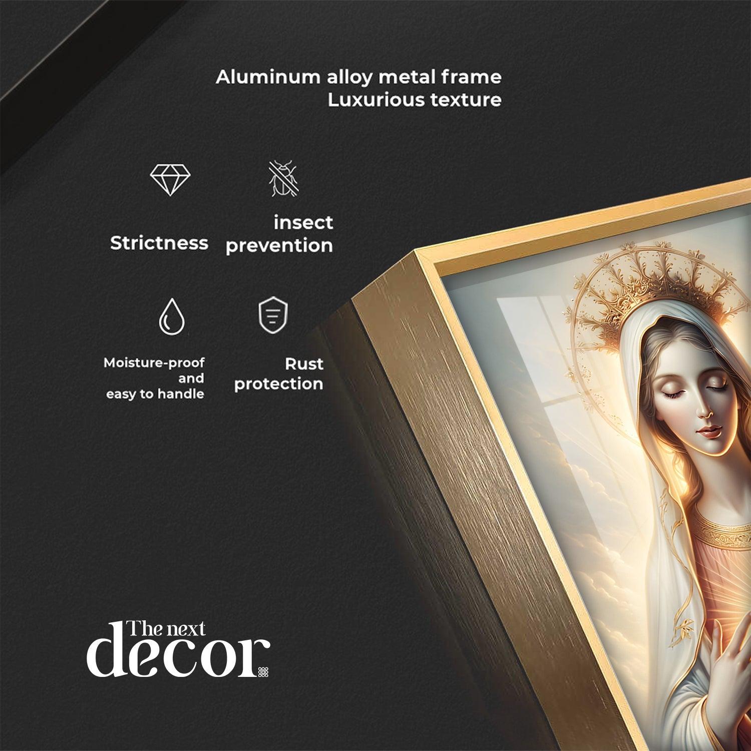 Divine Embrace Of Mary Premium Acrylic Vertical Wall Art - Image 8