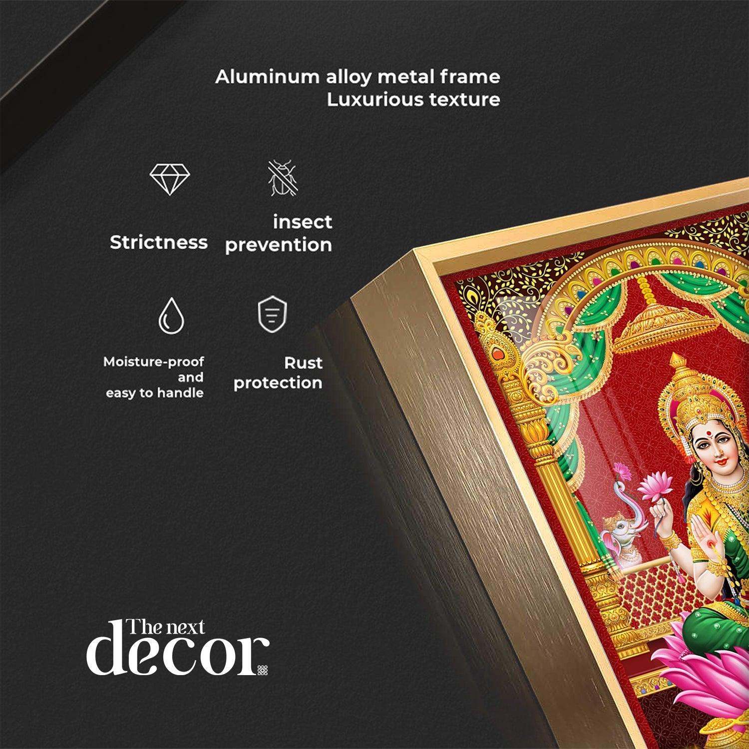 Lakshmi's Blessing Premium Acrylic Vertical Wall Art - Image 11