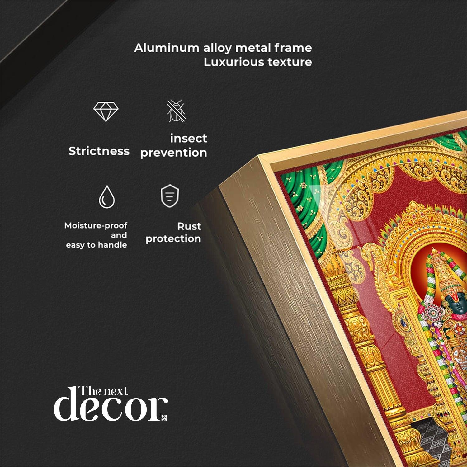 Lord Balaji Essence Premium Acrylic Vertical Wall Art - Image 2