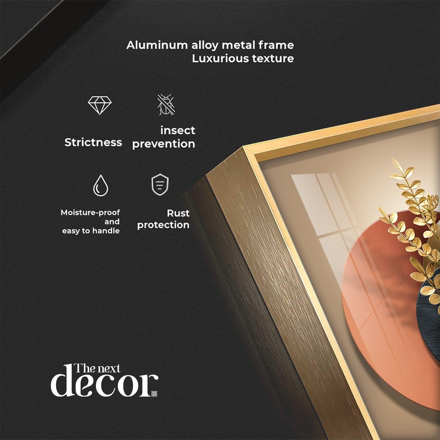 Floral Serenity Vase Luxury Crystal Vertical Wall Art - Image 8