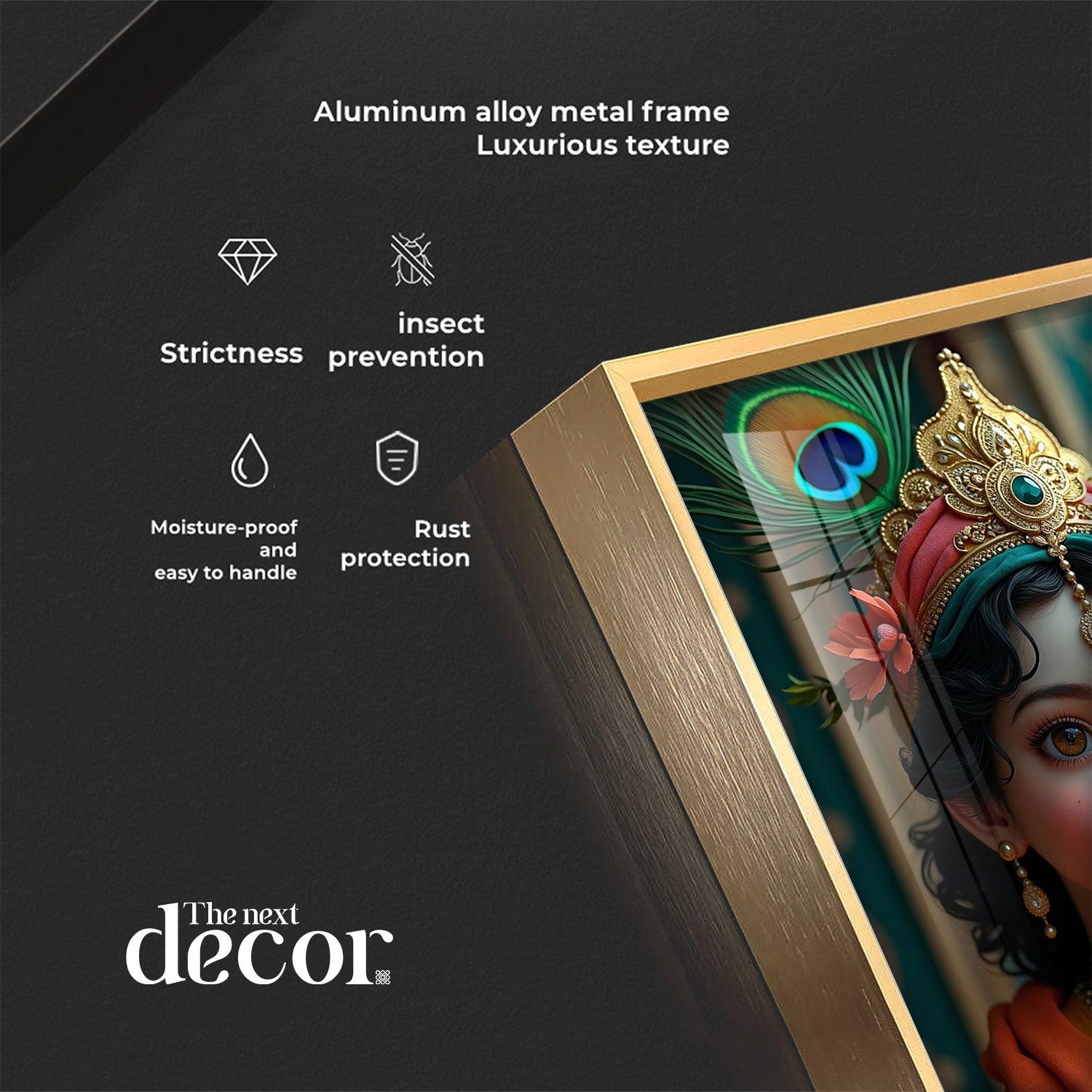Krishna Reverberations Premium Acrylic Wall Art - Image 6