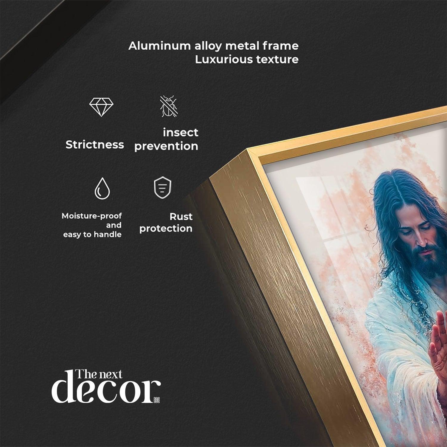 Jesus Christ Blessing Hand Premium Acrylic Wall Art - Image 4