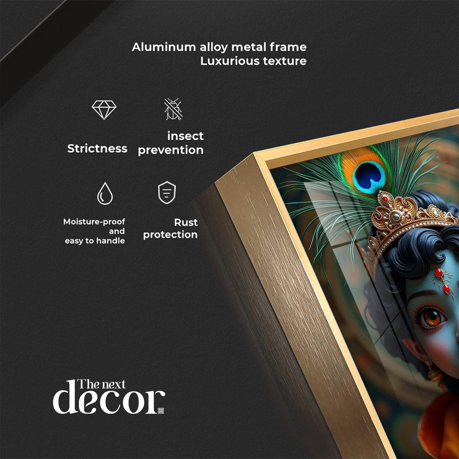Infinite Krishna Imagery Premium Acrylic Wall Art - Image 6