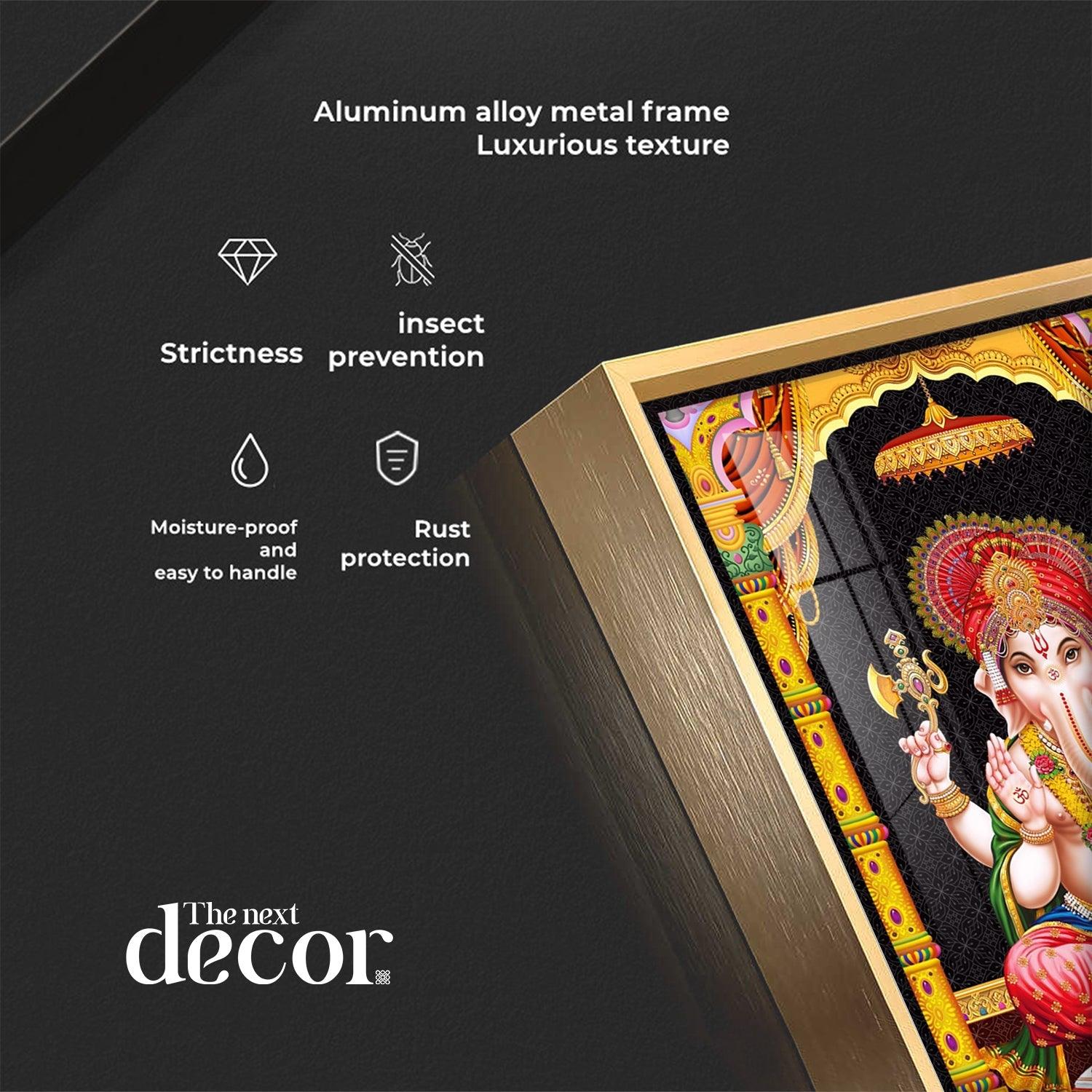 Sacred Ganesha Premium Acrylic Vertical Wall Art - Image 9