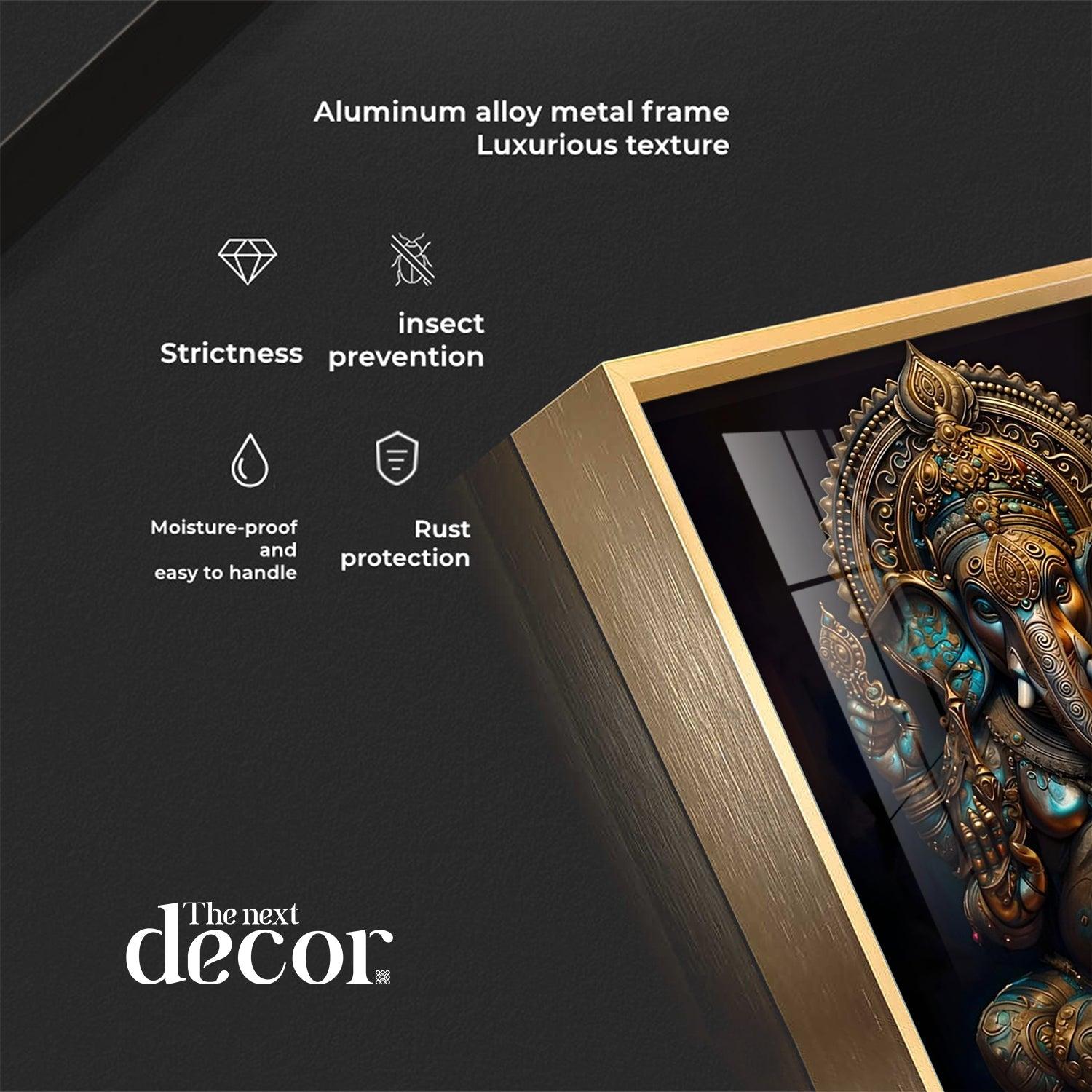 Lord Ganesha Premium Acrylic Vertical Wall Art - Image 13