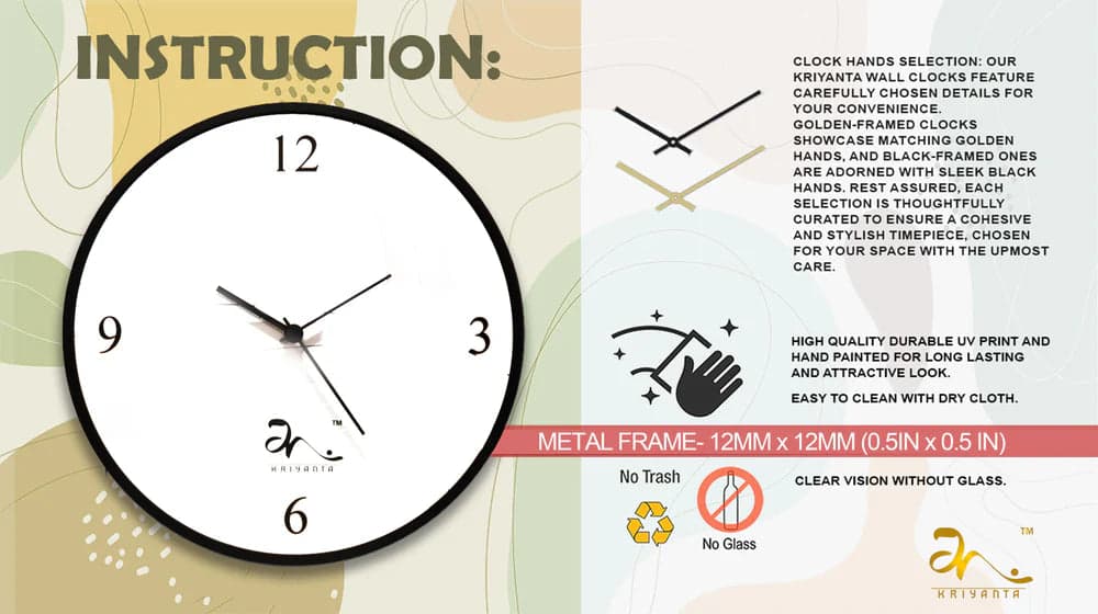 2.	Whimsical Wall Clock Art - Image 5