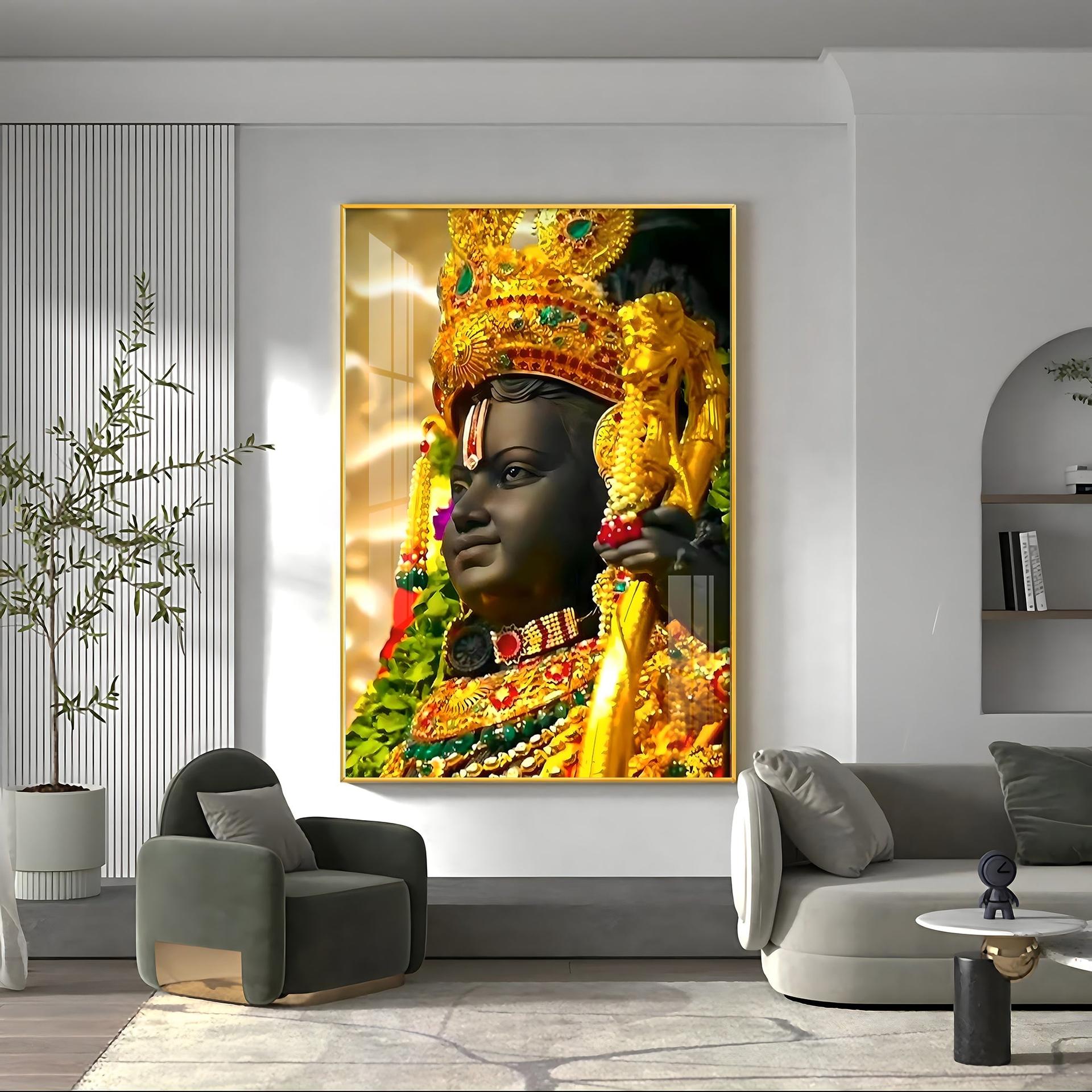 Ayodhya Darshan Premium Acrylic Vertical Wall Art - Image 5