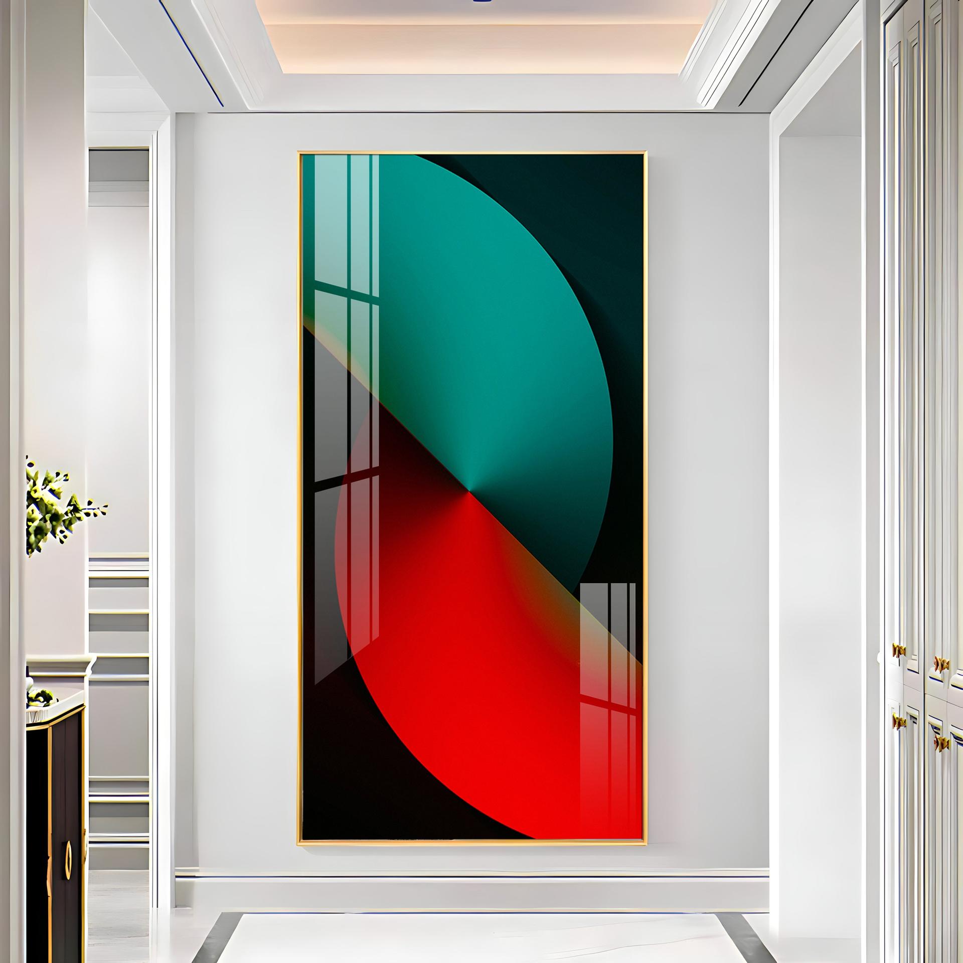 Sierra Dark Abstract Premium Acrylic Vertical Wall Art - Image 13