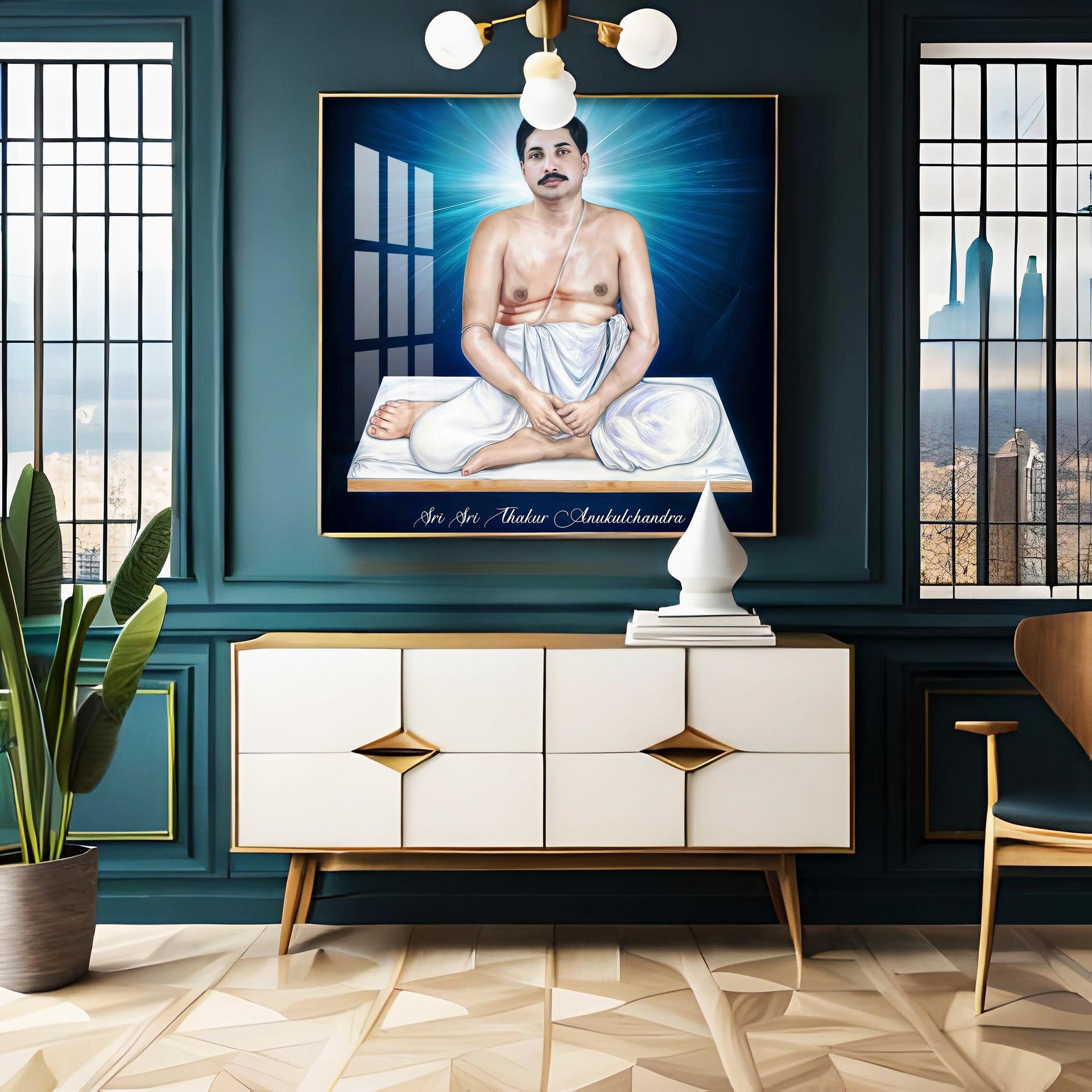 Sri Sri Thakur Anukulachandra Premium Acrylic Wall Art - Image 3