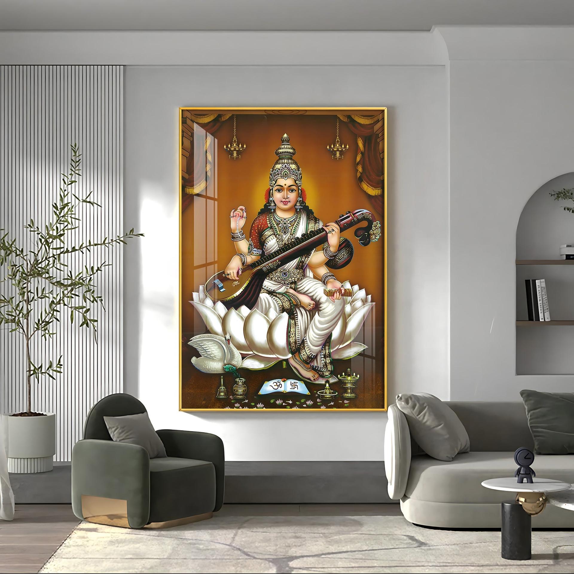 The Goddess's Embrace Premium Vertical Acrylic Wall Art - Image 16