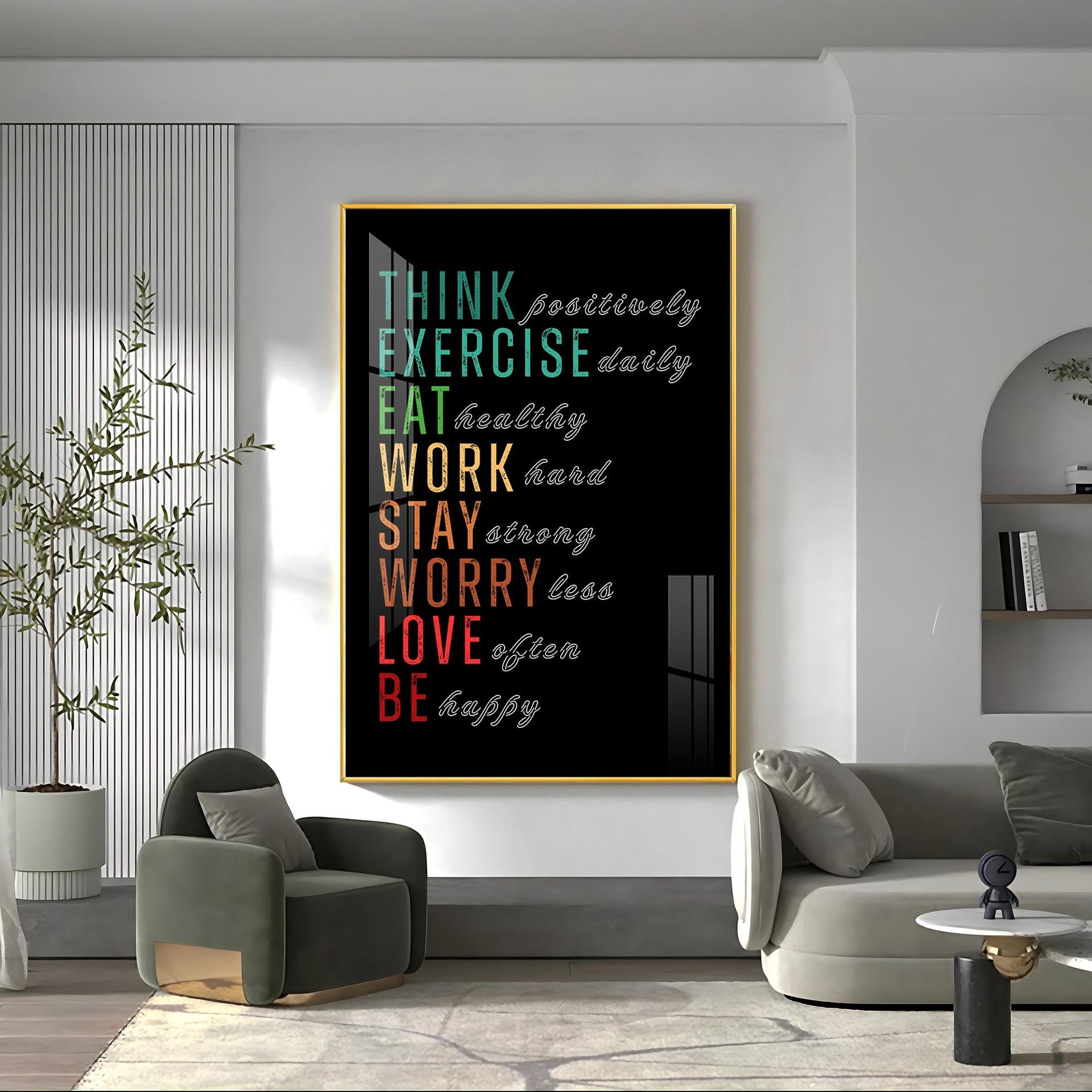 Motivational Quotes Premium Acrylic Vertical Wall Art - Image 14
