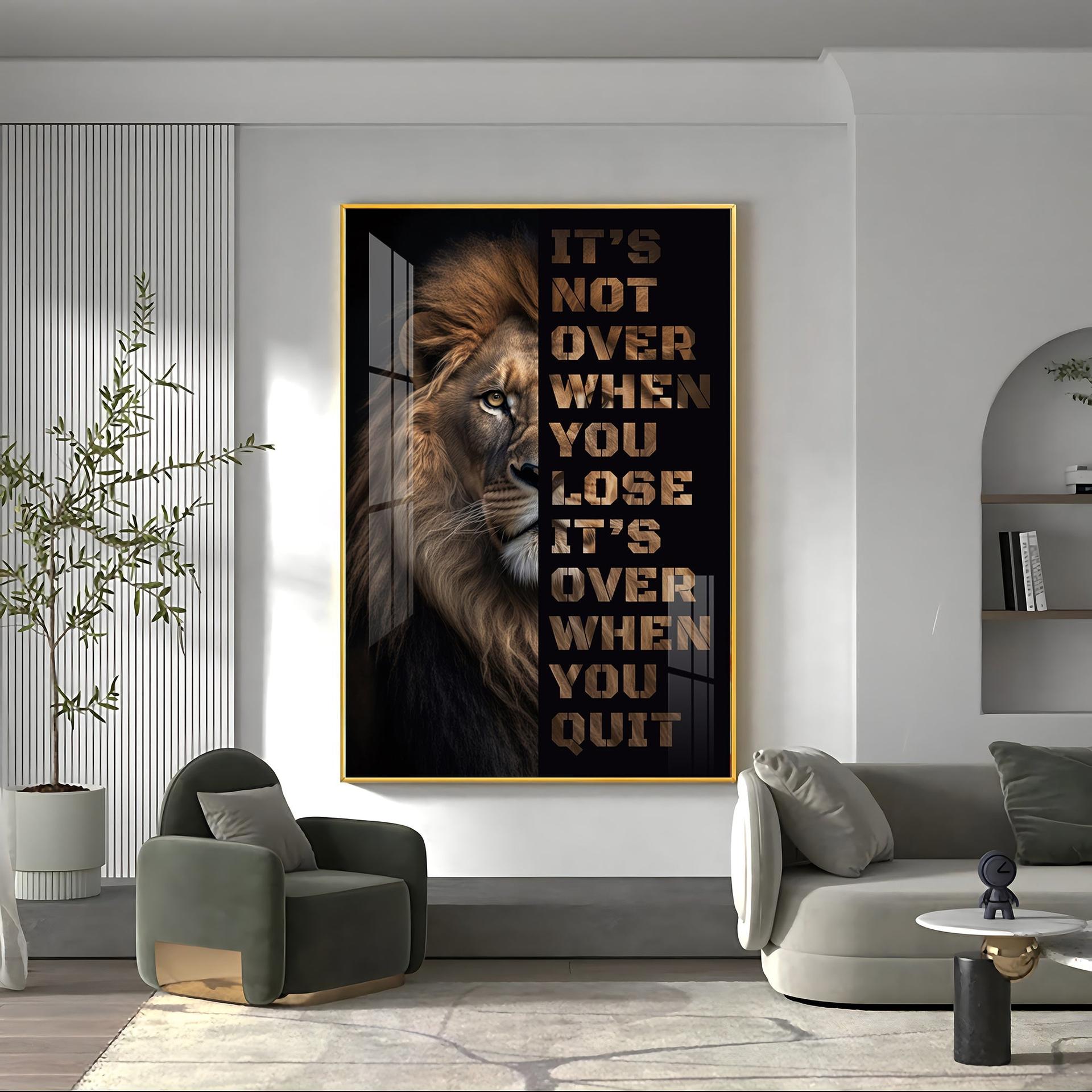 It's Not Over When You Lose Premium Acrylic Vertical Wall Art - Image 12