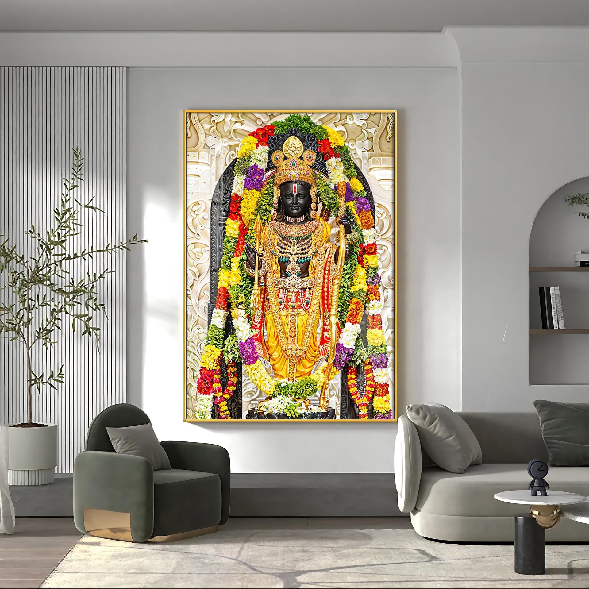 Shri Ram Janmbhoomi Portray Premium Vertical Wall Art - Image 8