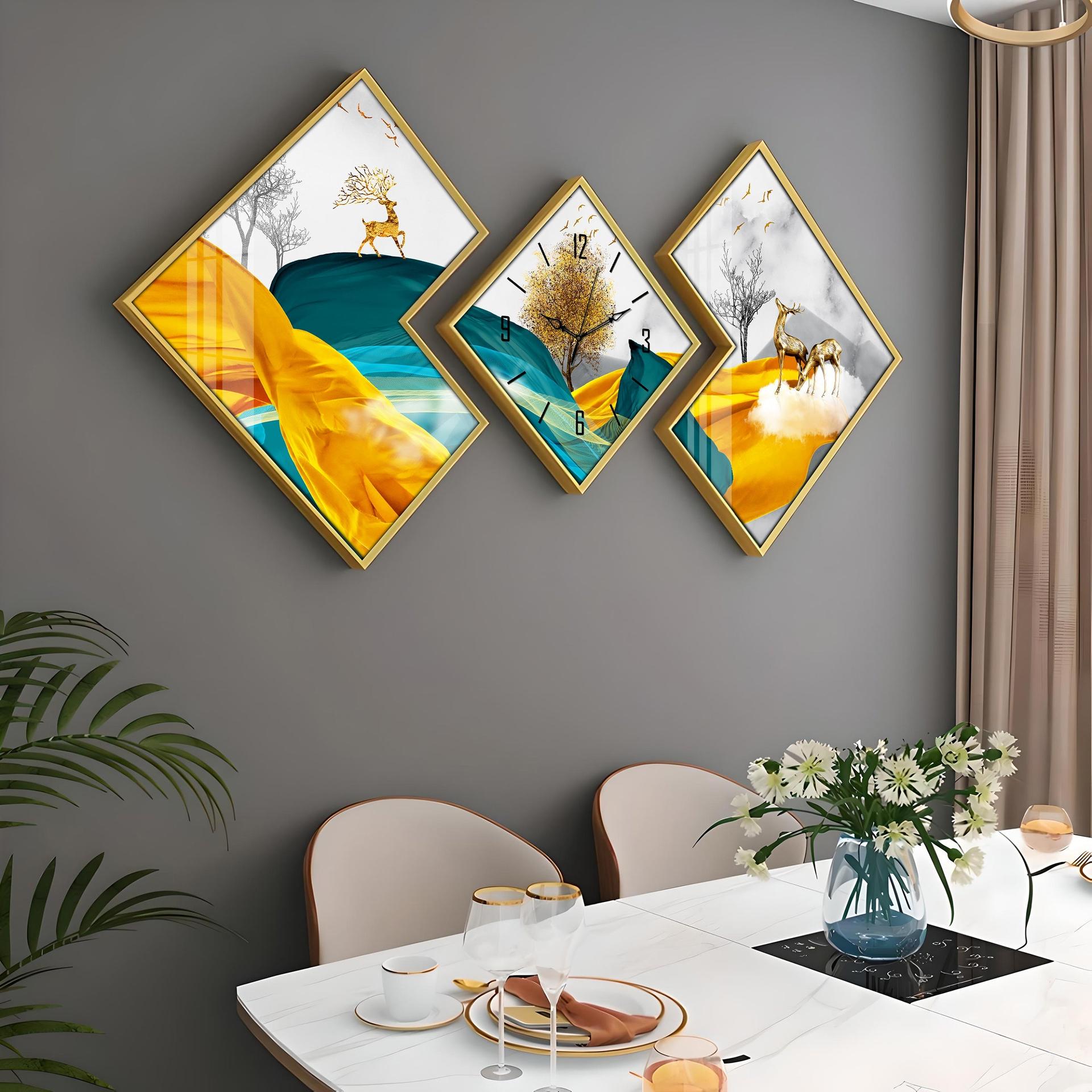 Mystical Deers Premium Acrylic Wall Clock - Image 3