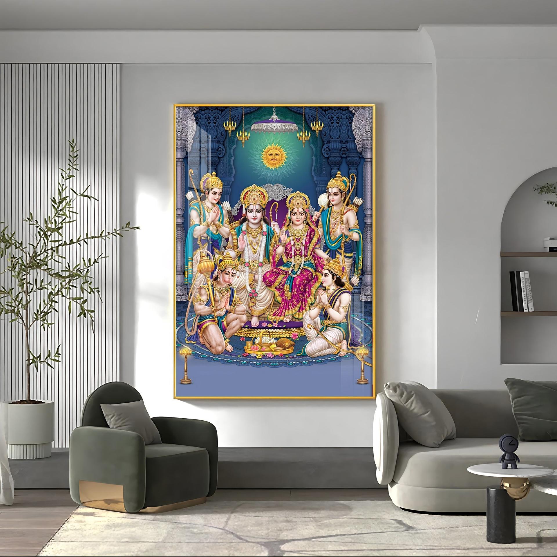 Ram Parivar Premium Acrylic Vertical Wall Art - Image 13