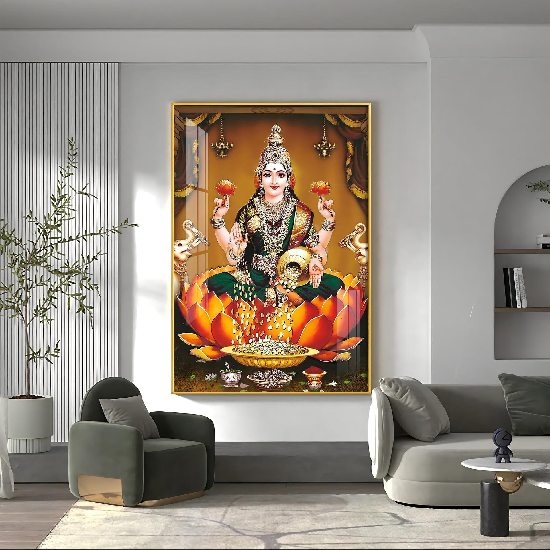 Goddess In Tranquility Premium Vertical Acrylic Wall Art - Image 8