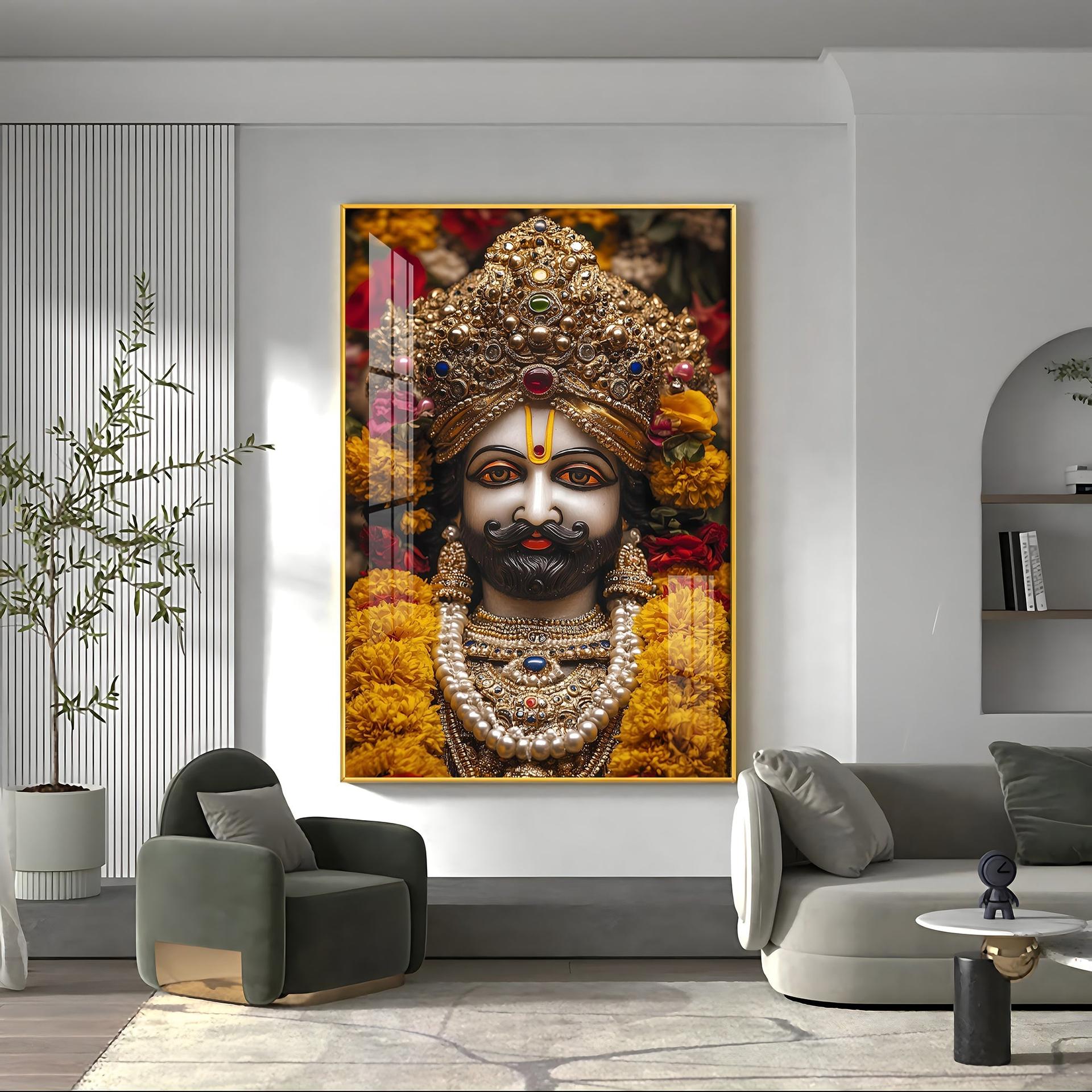 Shree Khatu Shyam Premium Vertical Acrylic Wall Art - Image 7