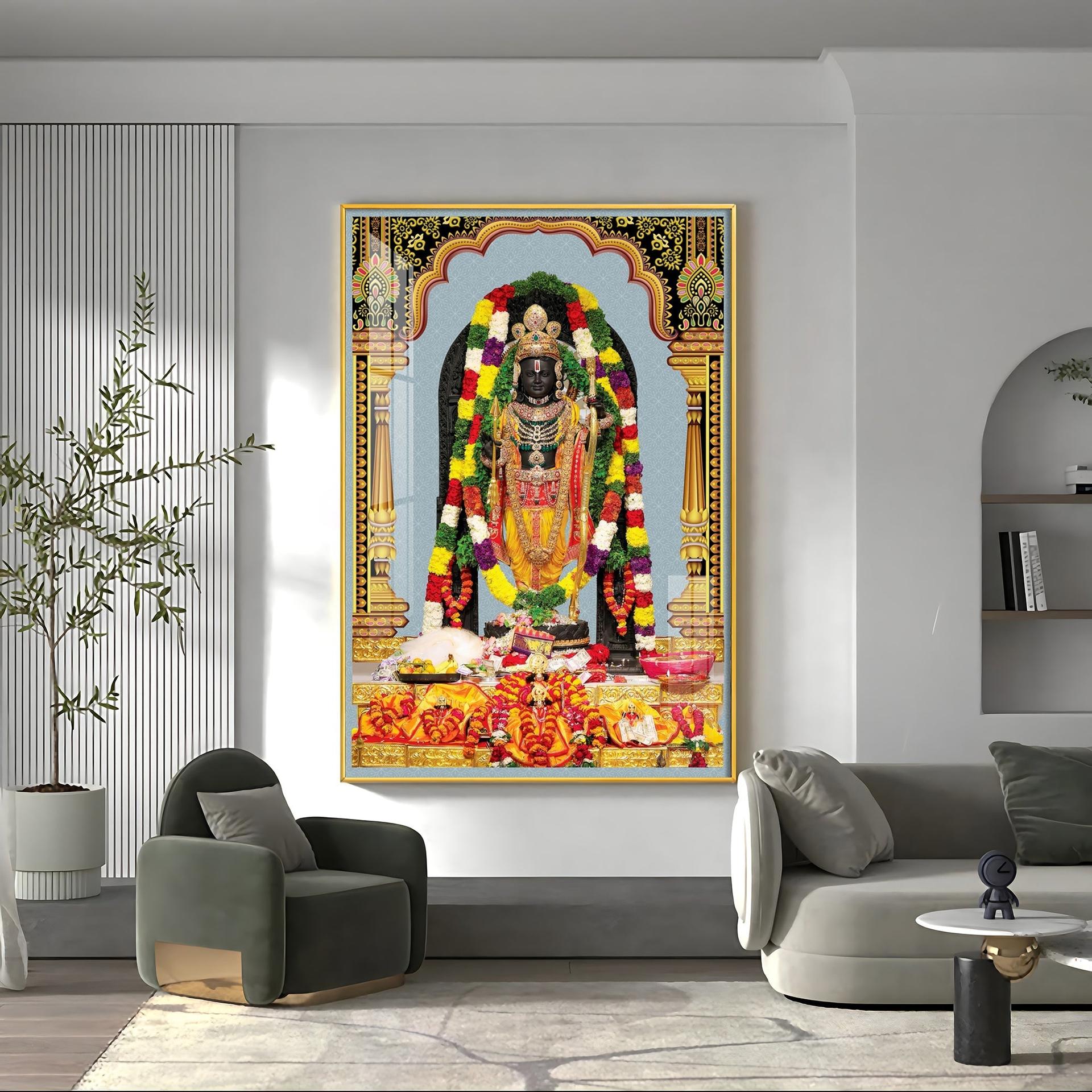 Divine Blossom Rama Premium Acrylic Vertical Wall Art - Image 12