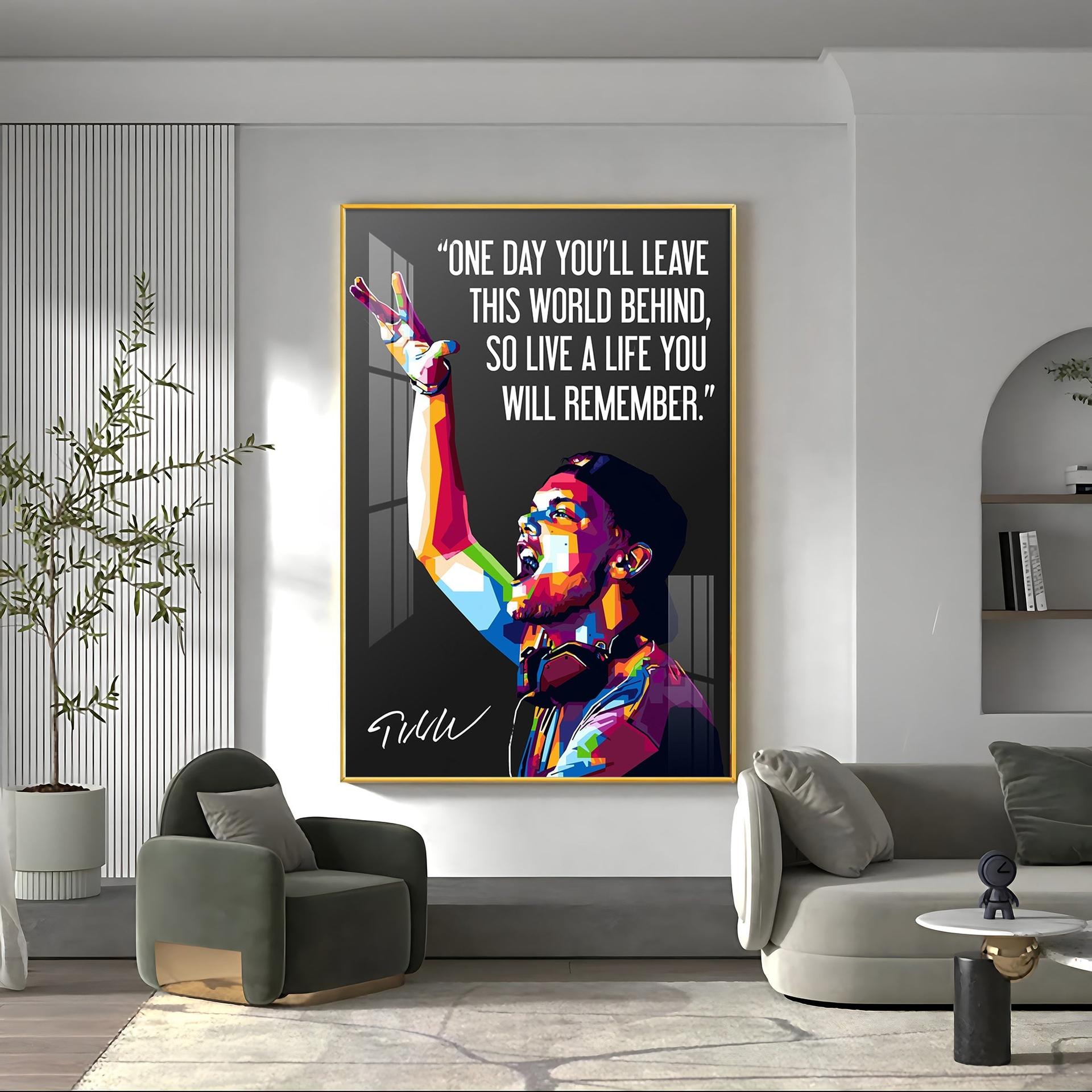One Day You'll Leave This World Behind Premium Acrylic Vertical Wall Art - Image 3