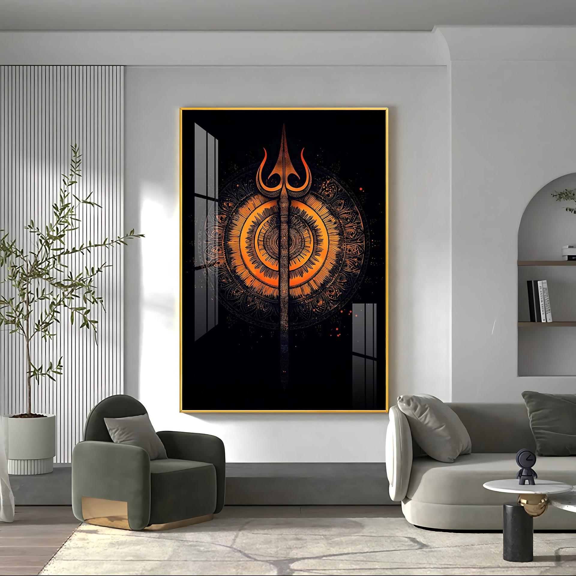 The Radiance Of Shiva Premium Vertical Acrylic Wall Art - Image 17