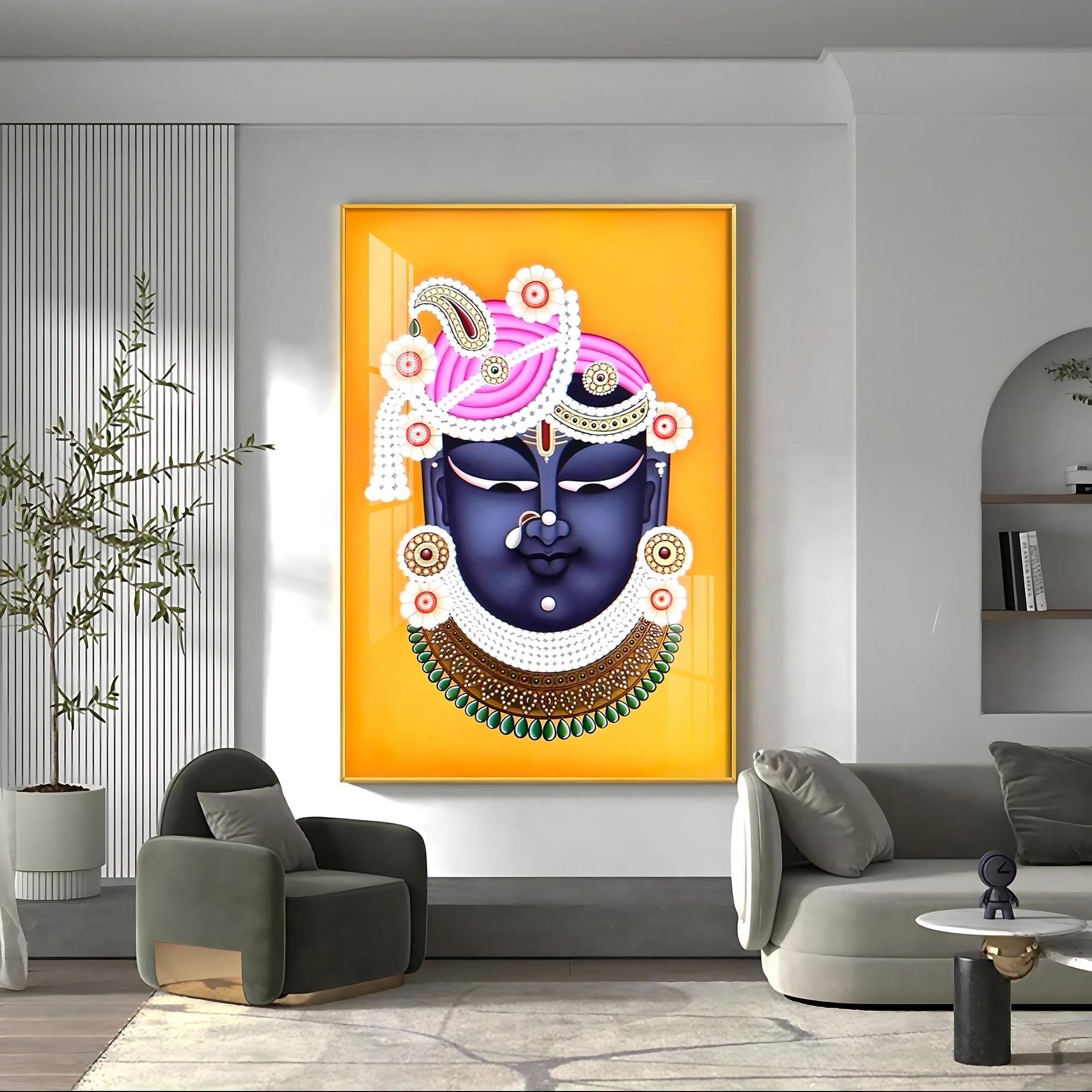 Lord Shreenathji Premium Vertical Acrylic Wall Art - Image 10