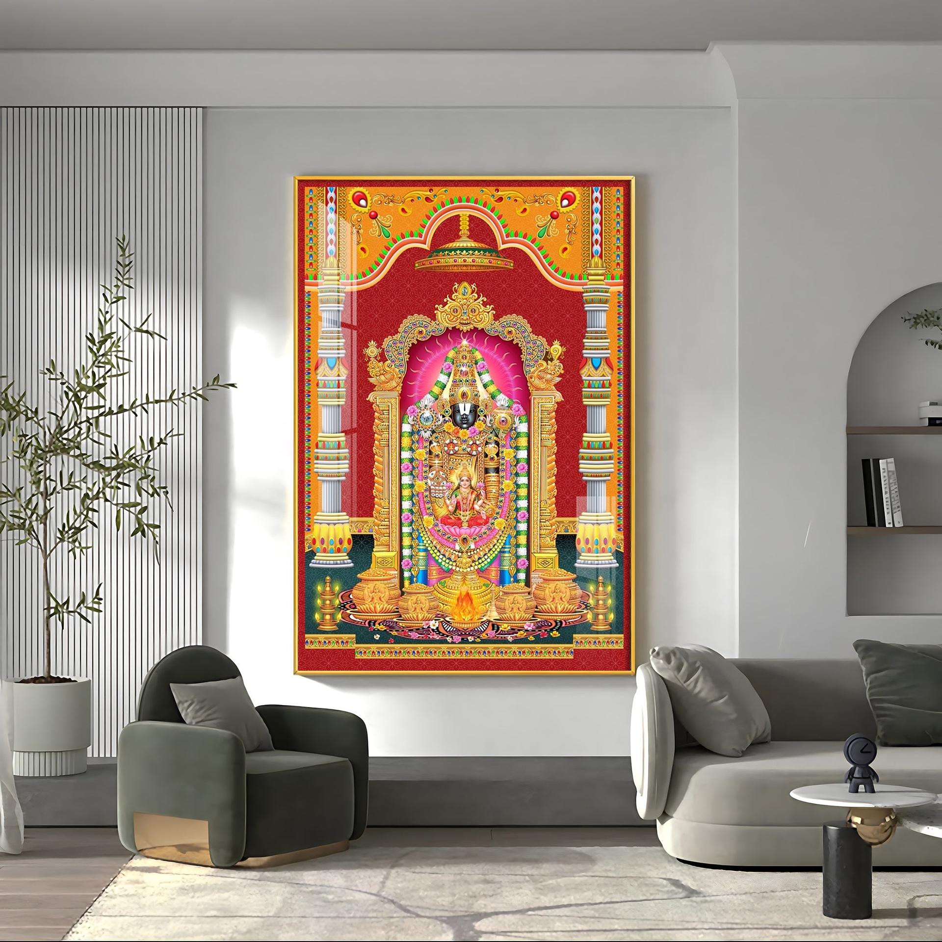 Narayana Blessing Premium Acrylic Vertical Wall Art - Image 8