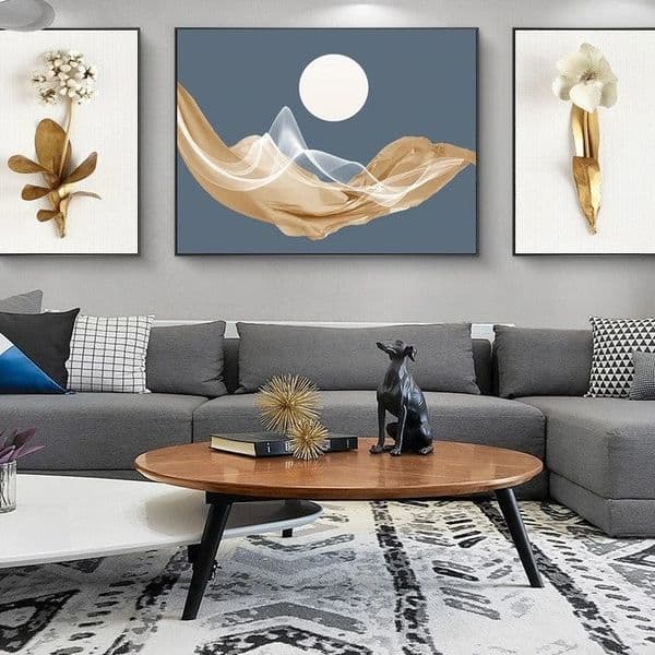 Modern Abstract Living Room Decorative Painting Light Luxury Atmosphere