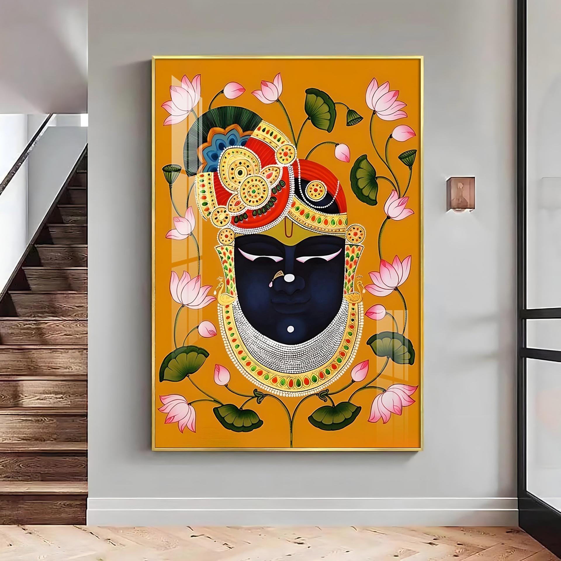 Divine Shreenathji Premium Vertical Acrylic Wall Art - Image 9