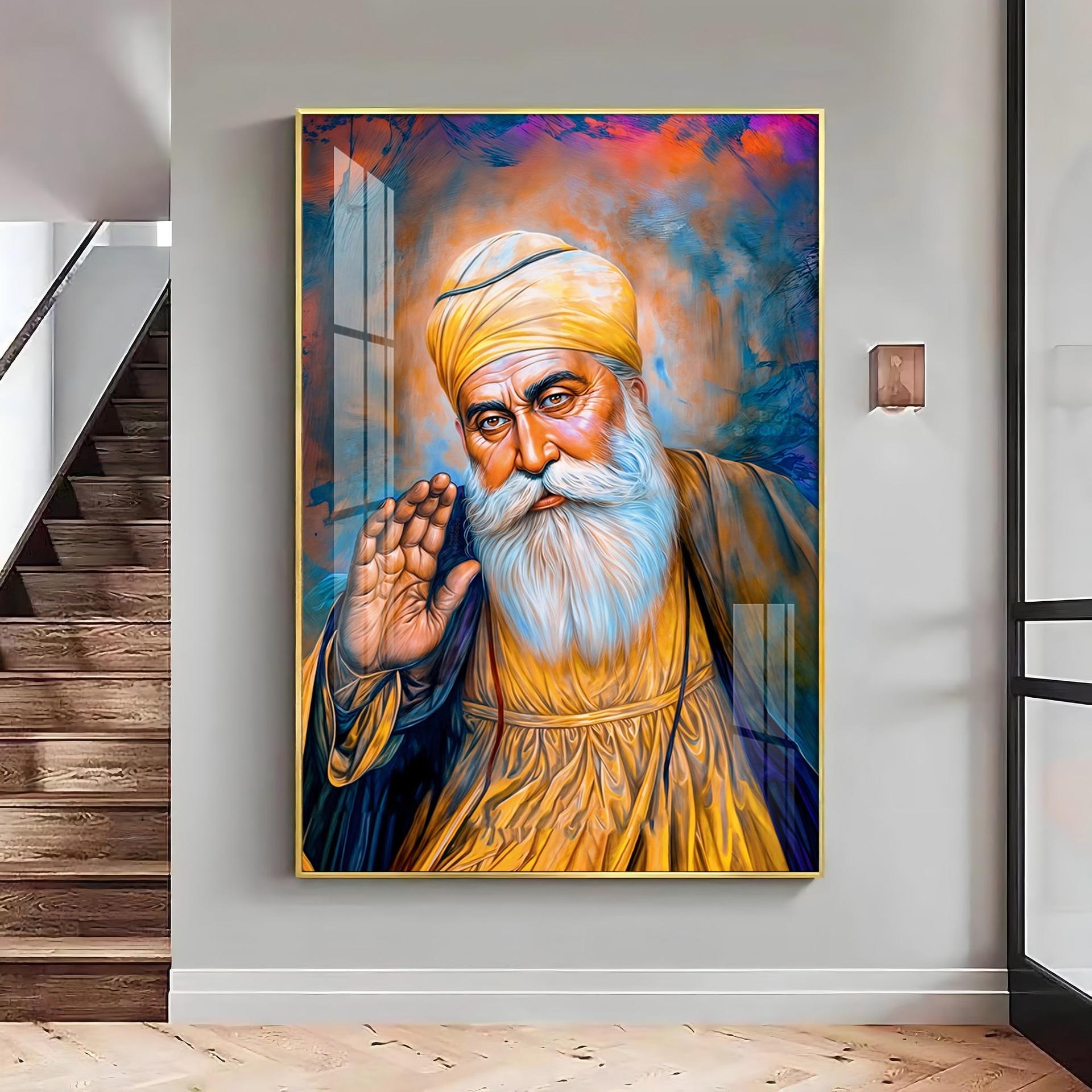 Divine Guru Ji Premium Vertical Acrylic Wall Art - Image 14