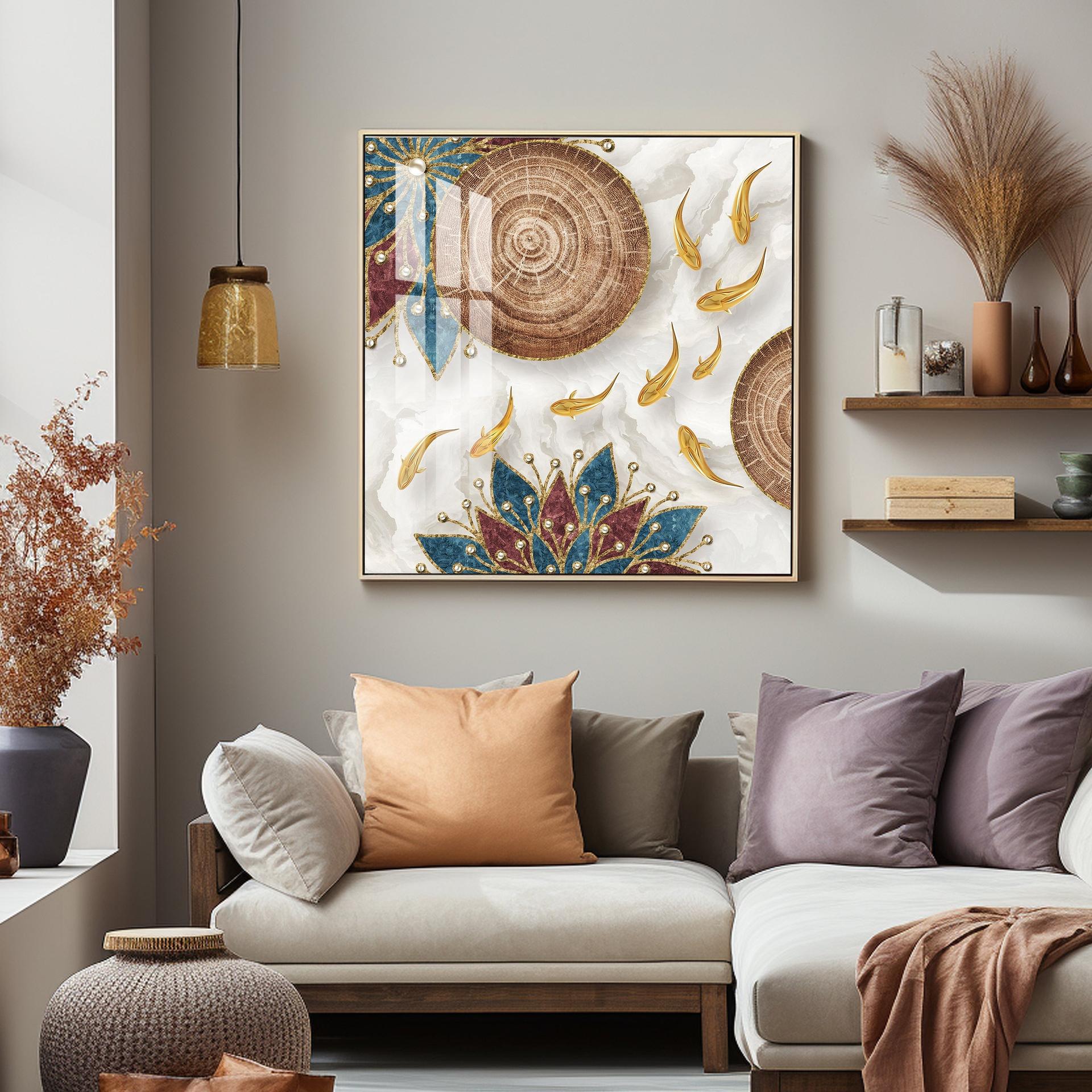 Abaniko Fish Premium Acrylic Square Wall Art - Image 11