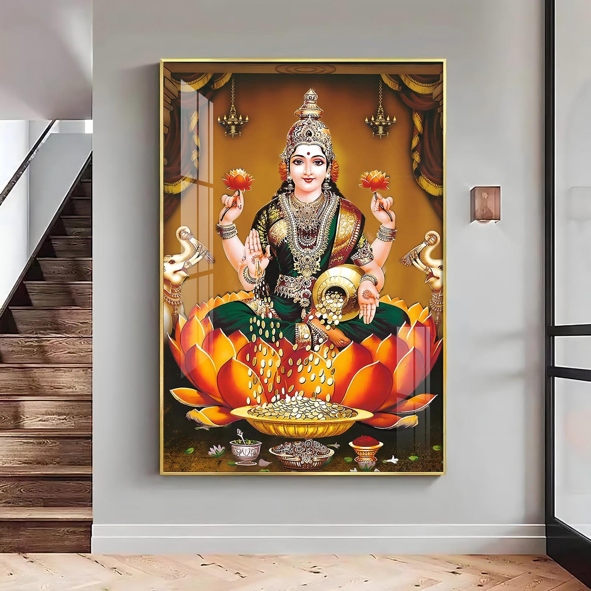 Goddess In Tranquility Premium Vertical Acrylic Wall Art - Image 9