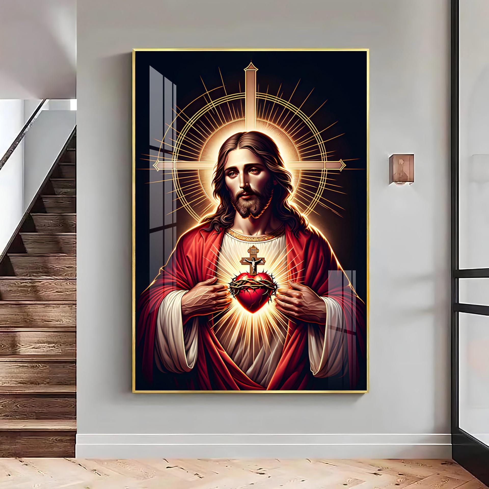 Canvas Of Christ's Love Premium Acrylic Vertical Wall Art