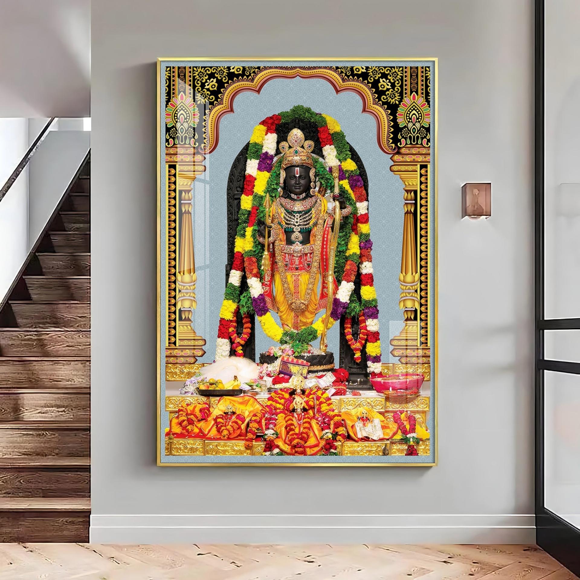 Divine Blossom Rama Premium Acrylic Vertical Wall Art - Image 8