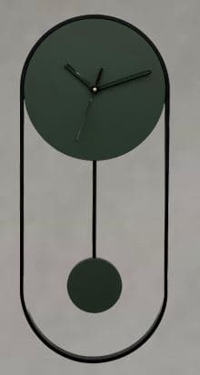 Matte Black Metal Wall Clock - Image 3