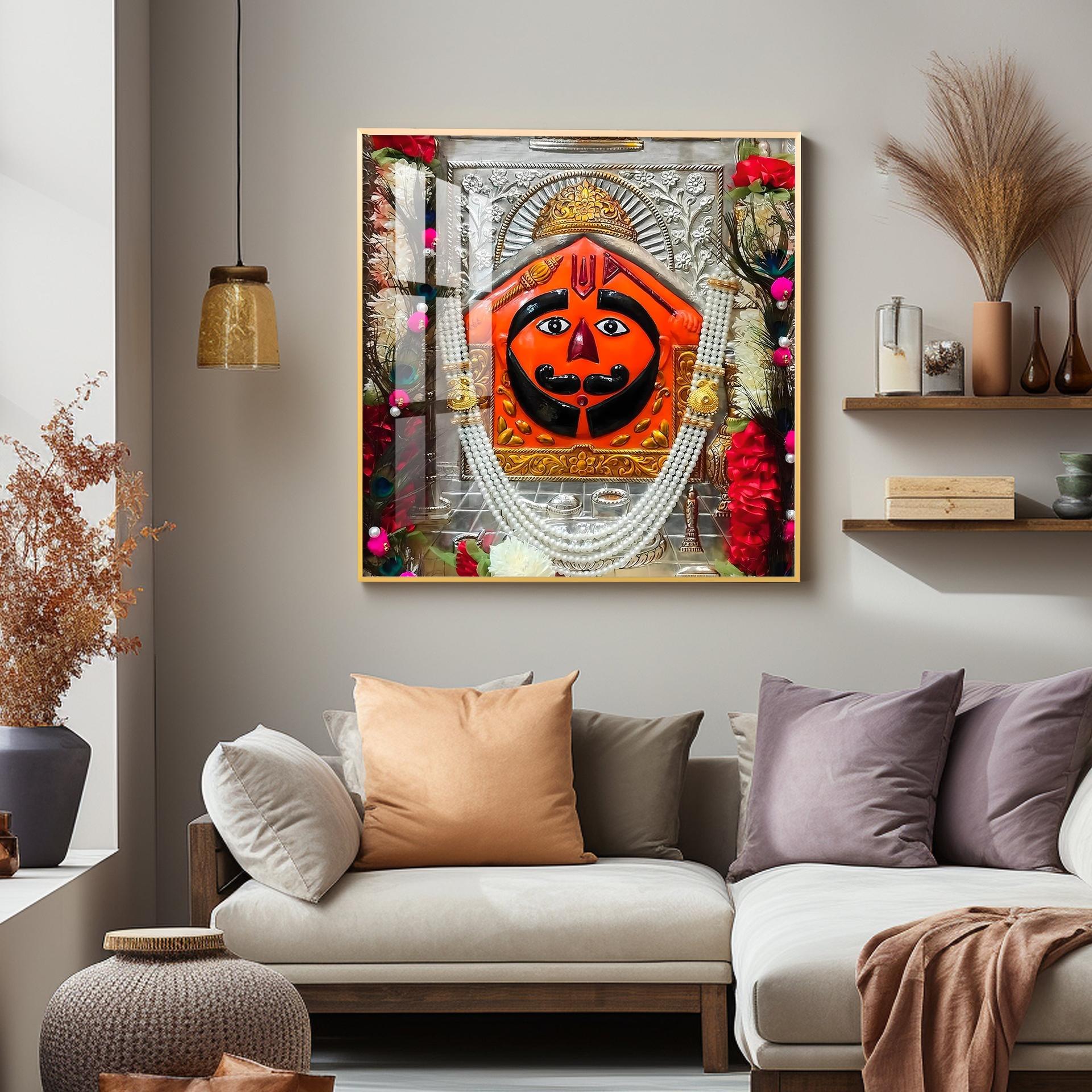 Salasar Balaji Maharaj Premium Acrylic Square Wall Art - Image 9