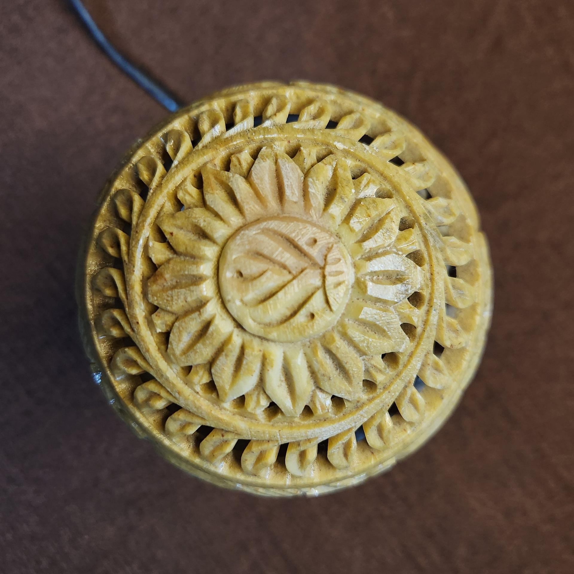 Hand-Carved Stone Lamps - Image 10