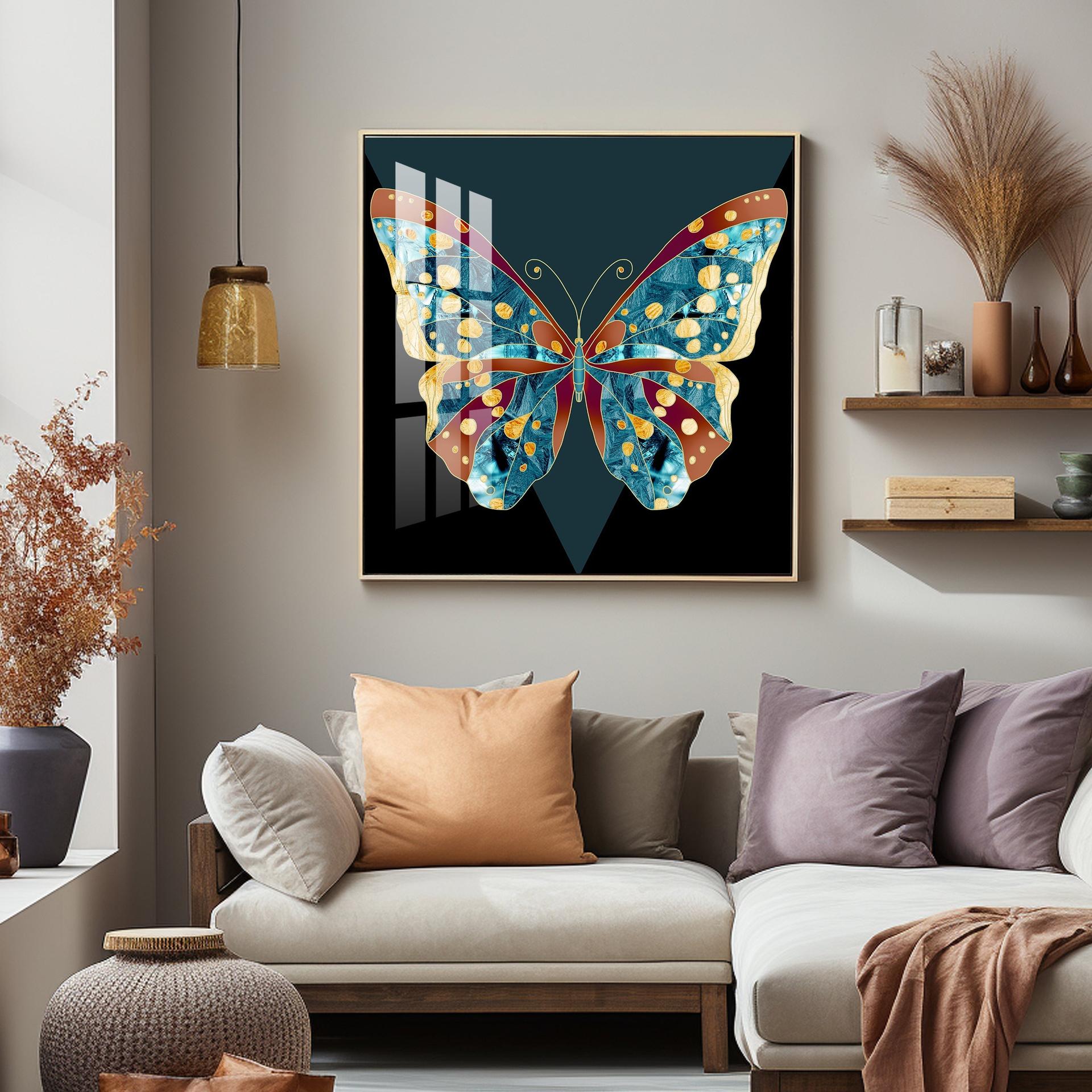 Heavenly Butterfly Premium Acrylic Square Wall Art - Image 9